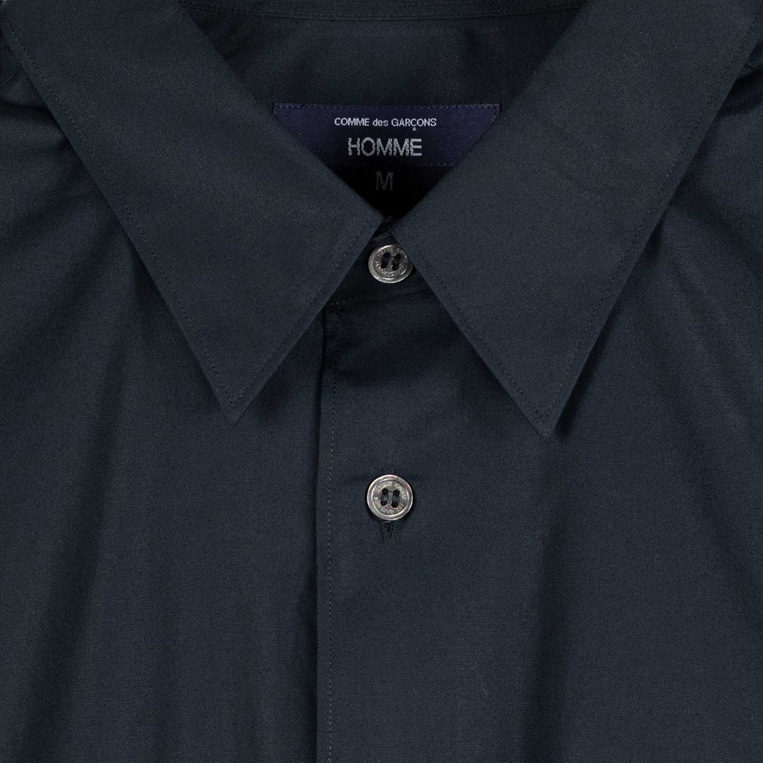 CDG Homme COTTON BROAD S/S SHIRT, Black - Image 2