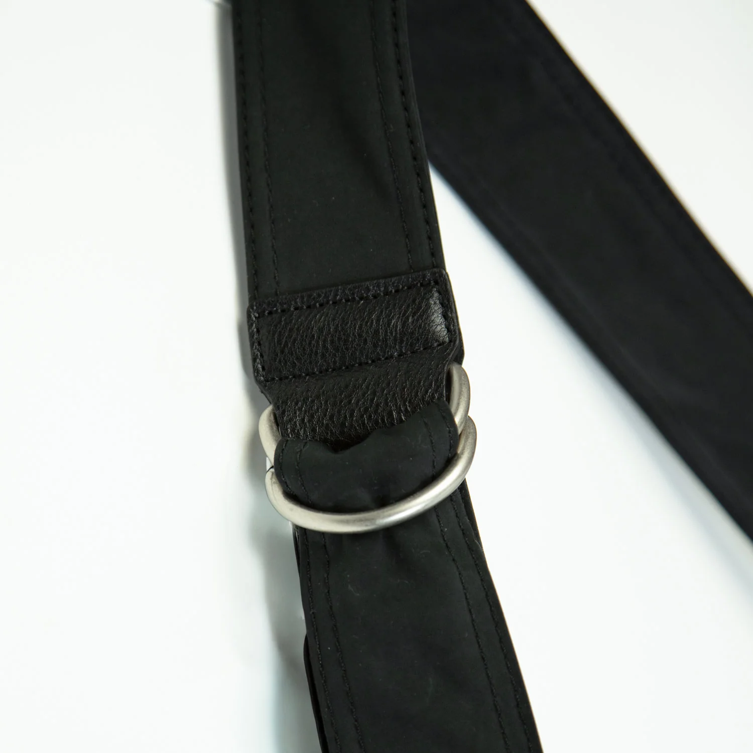 CDG Homme POLYESTER SUEDE BAG, Black - Image 4