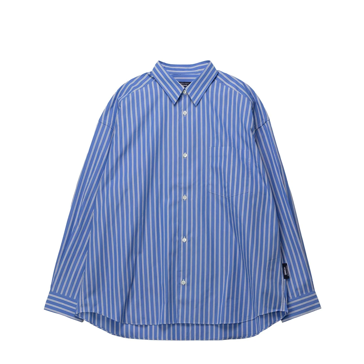 CDG Homme STRIPED SHIRT, Dark Sax/Navy/White