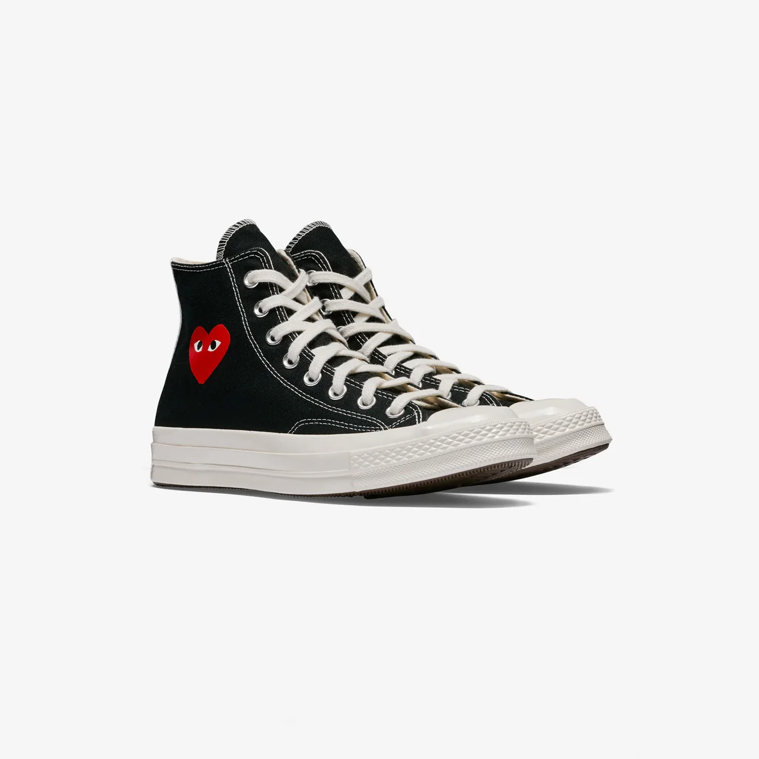 CDG Play Converse CHUCK 70 HI, Black - Image 3