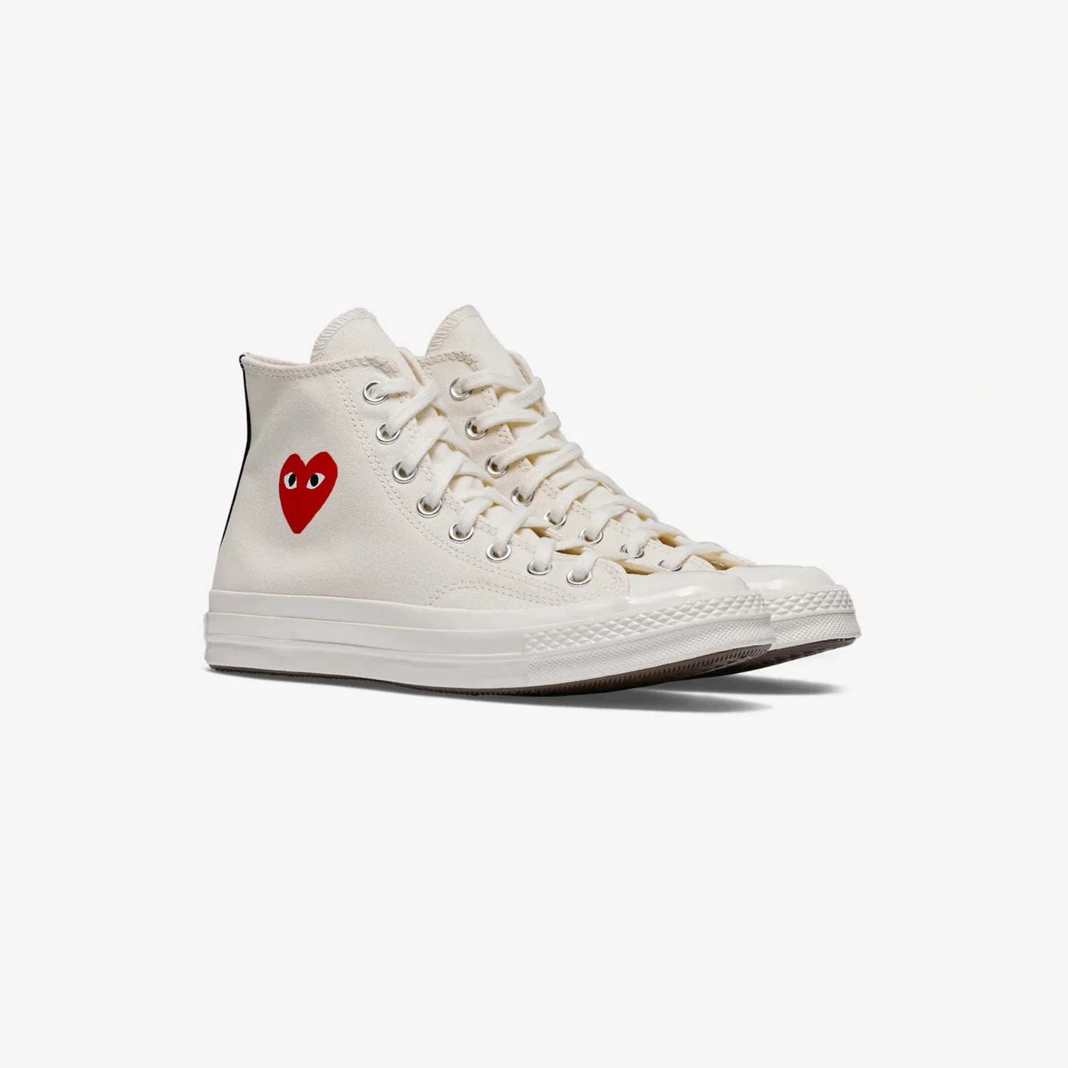 CDG Play Converse CHUCK 70 HI, Milk - Image 3