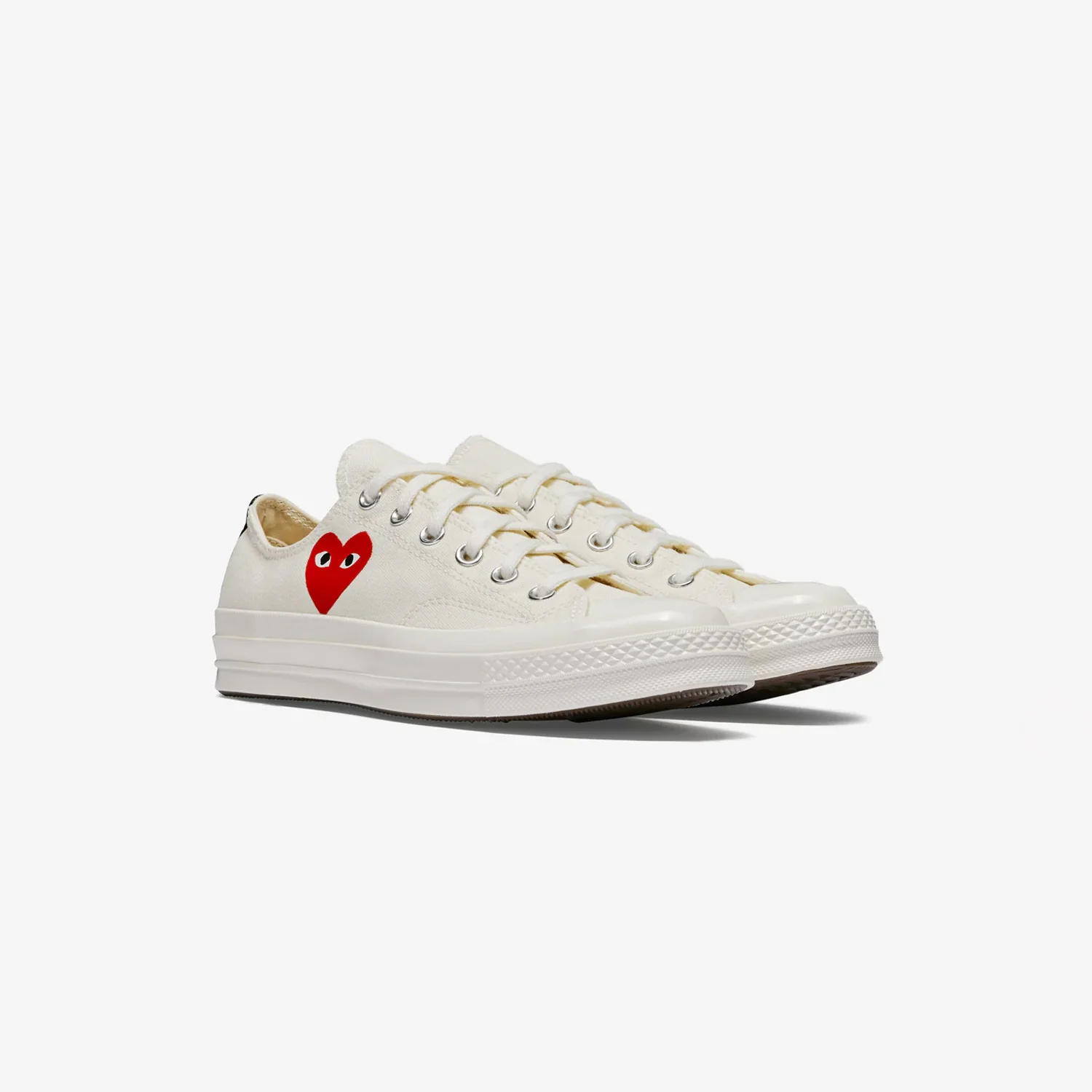 CDG Play Converse CHUCK 70 OX, Milk - Image 3
