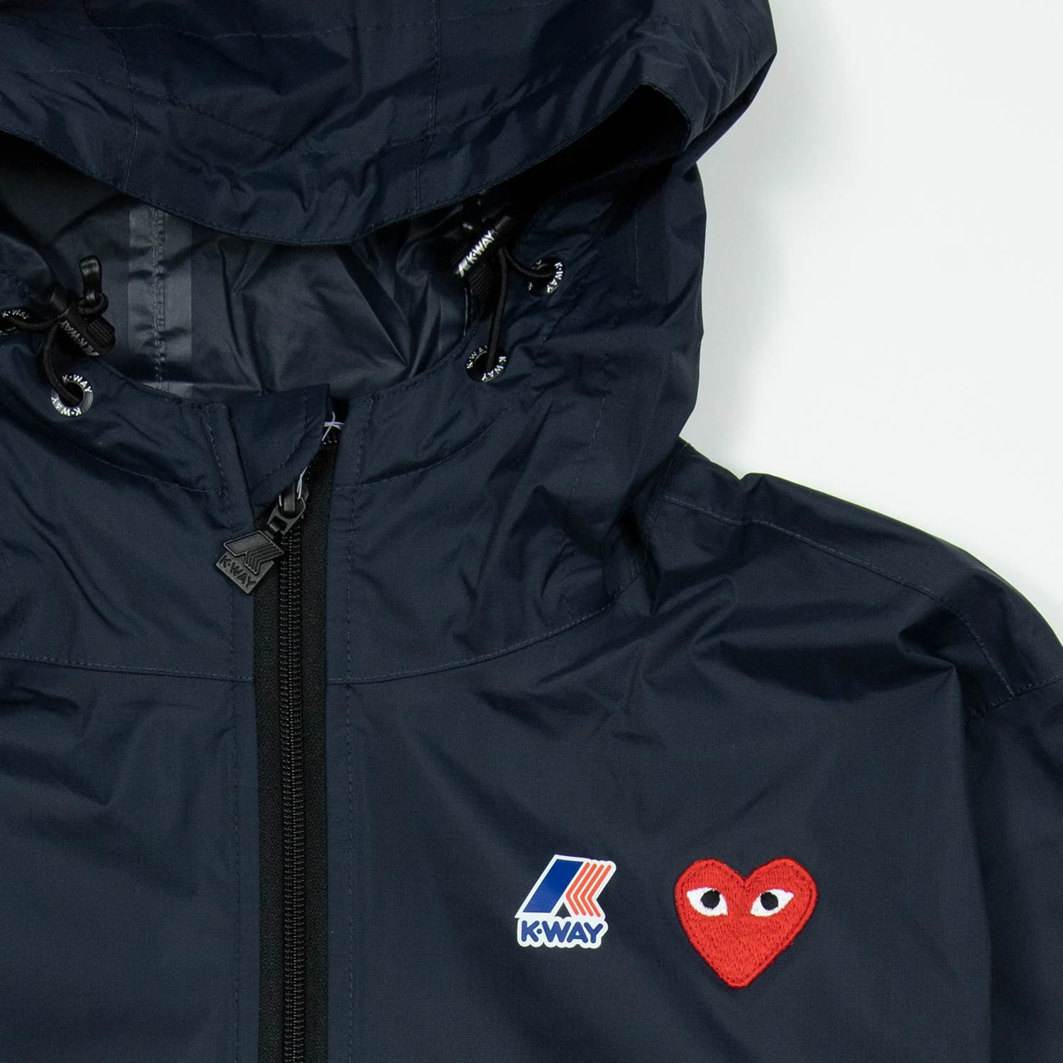 Comme des Garçons PLAY X K-WAY ZIP JACKET, Navy - Image 3