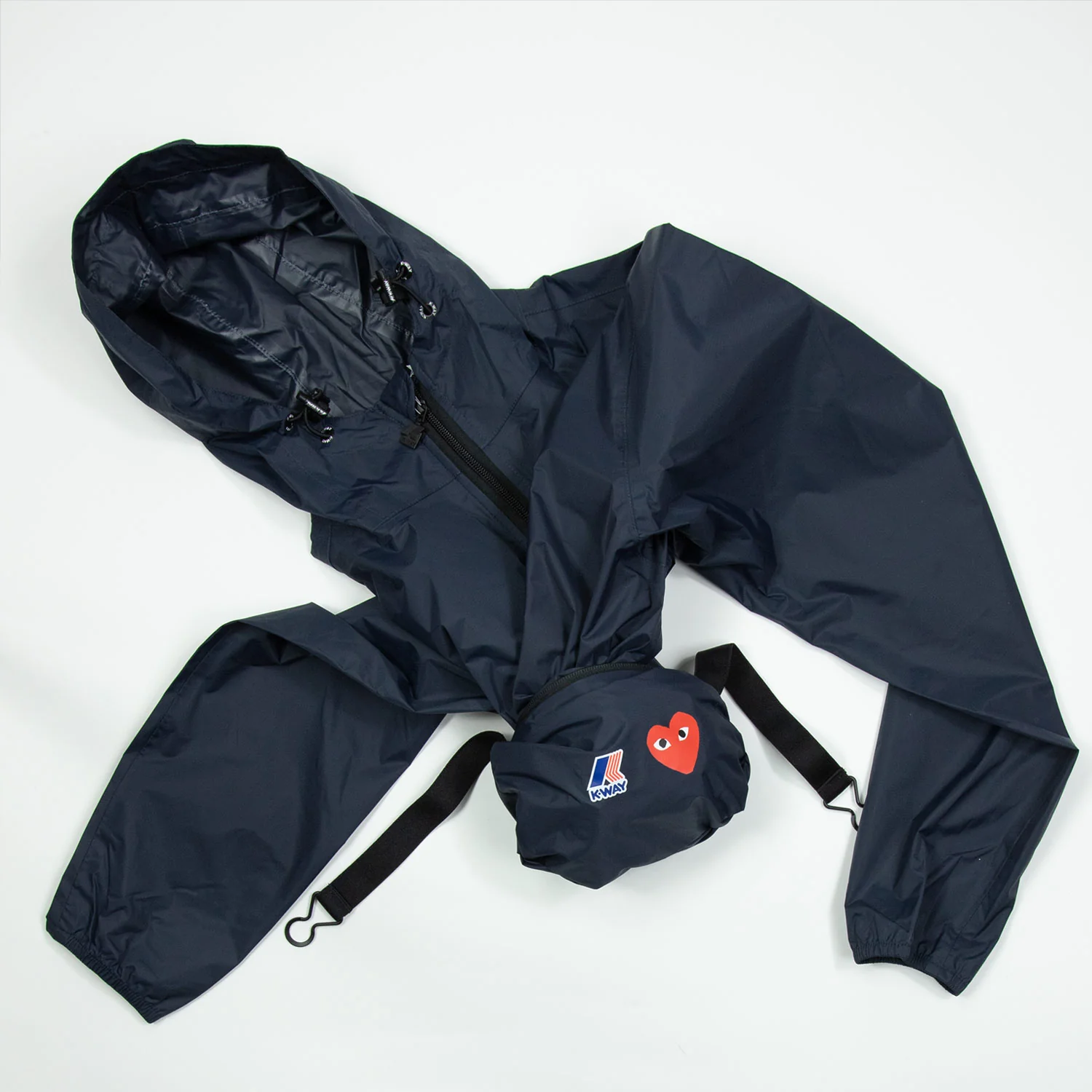 Comme des Garçons PLAY X K-WAY ZIP JACKET, Navy - Image 5