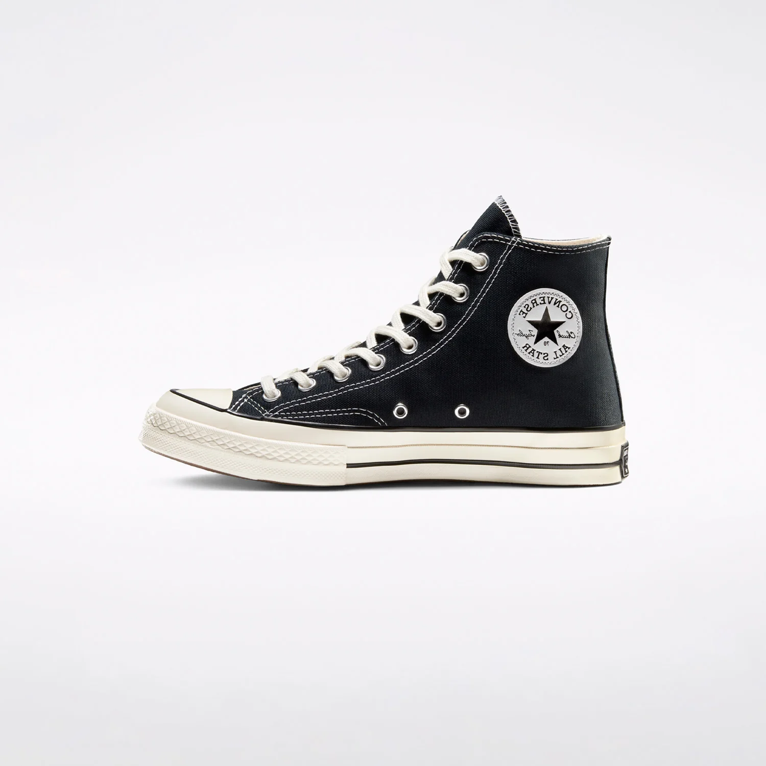 Converse CHUCK 70 HI, Black/Egret - Image 2