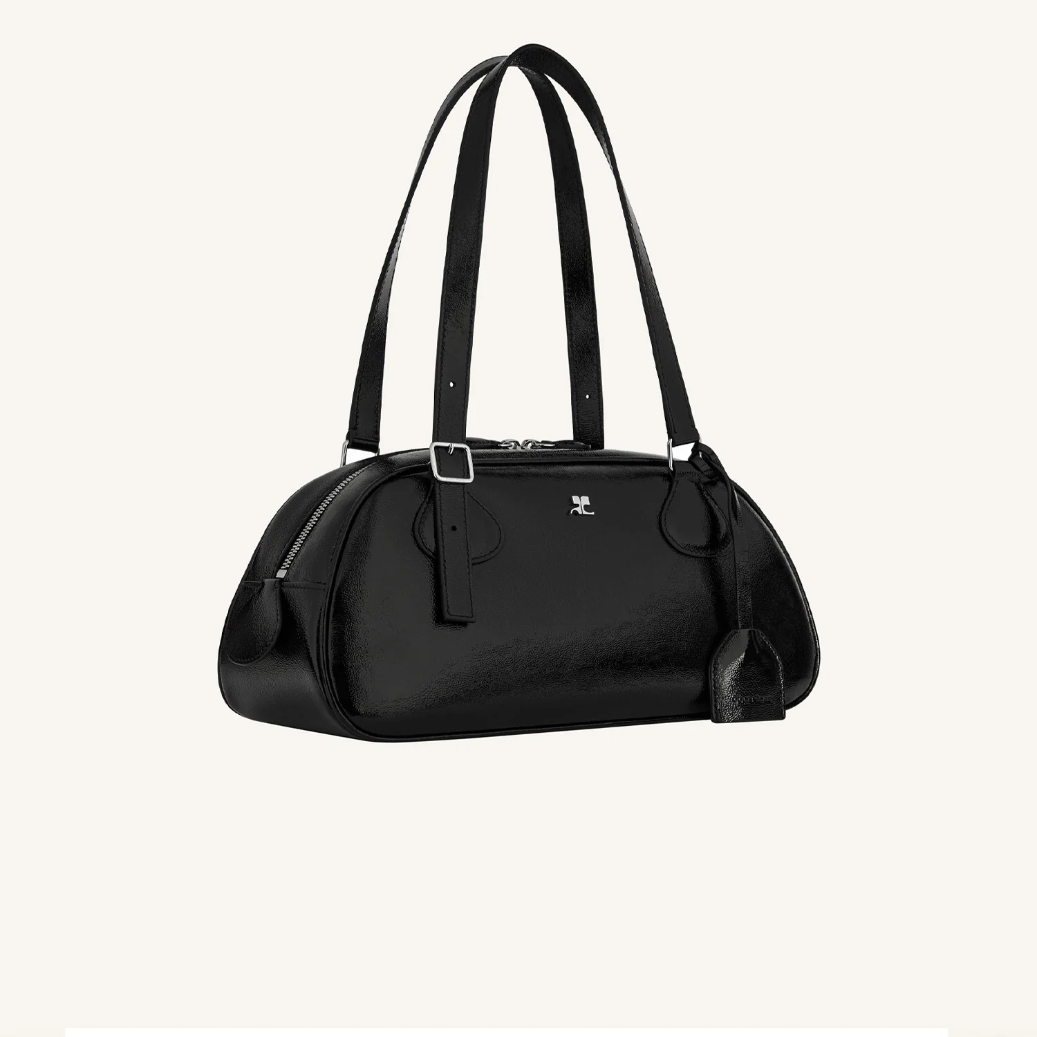 courrèges FRIDAY MEDIUM NAPLACK BAG, Black - Image 3