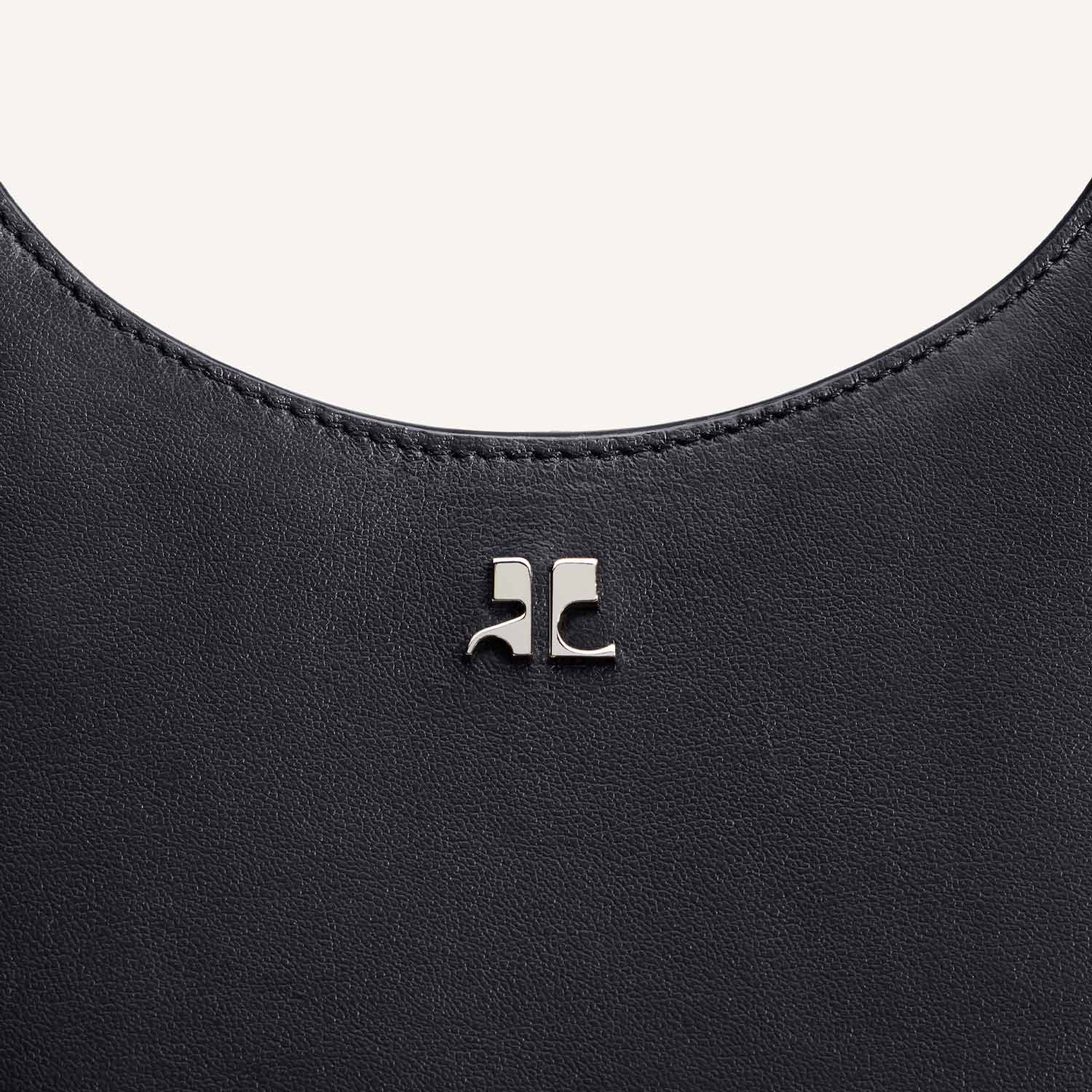 courrèges HOLY LEATHER BAG, Black - Image 3