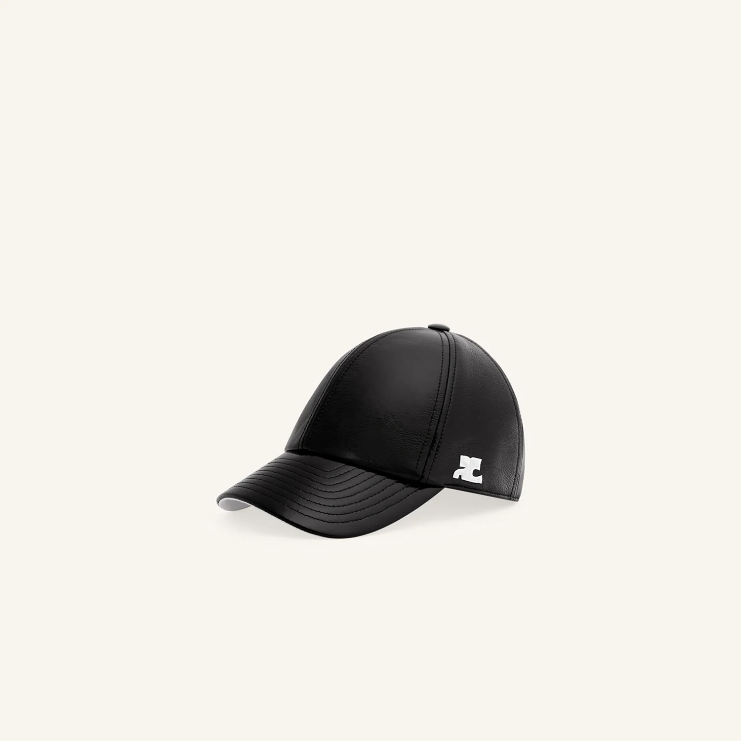 courrèges REEDITION VINYL CAP, Black - Image 3