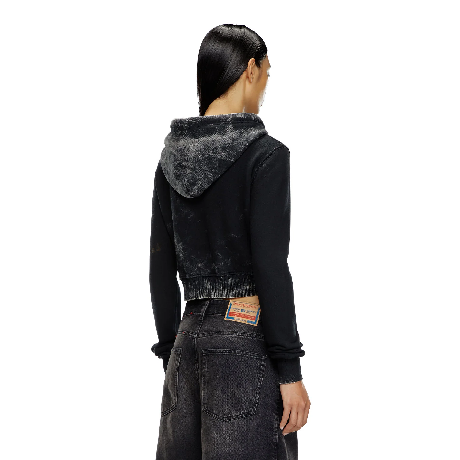 Diesel F-SLIMMY-HOOD-P5, Black - Image 3
