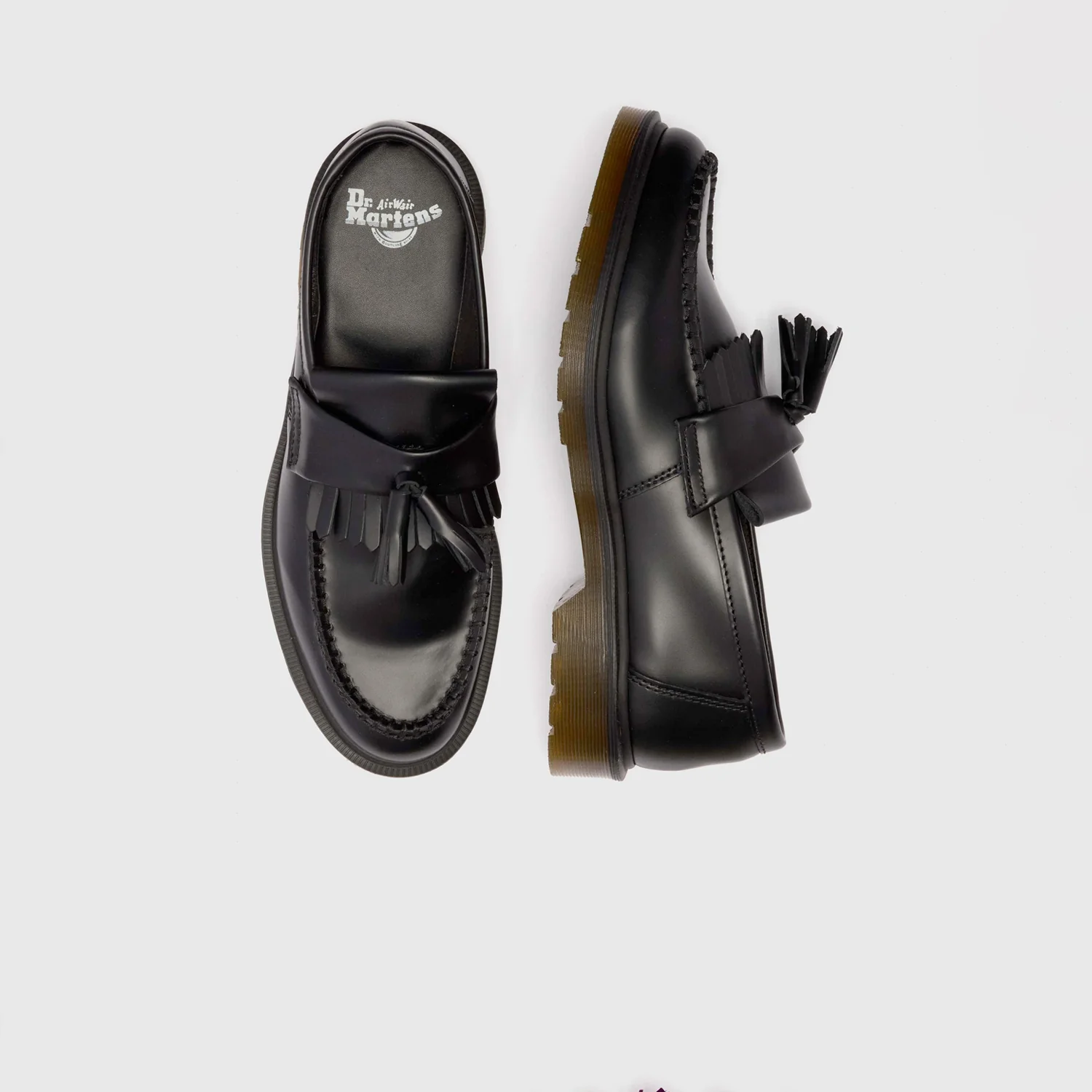 Dr. Martens ADRIAN SMOOTH LEATHER TASSEL LOAFER, Black - Image 4