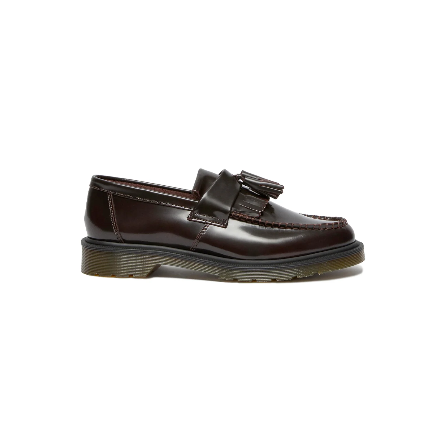 Dr. Martens ADRIAN ARCADIA LEATHER TASSEL LOAFER, Cherry Red