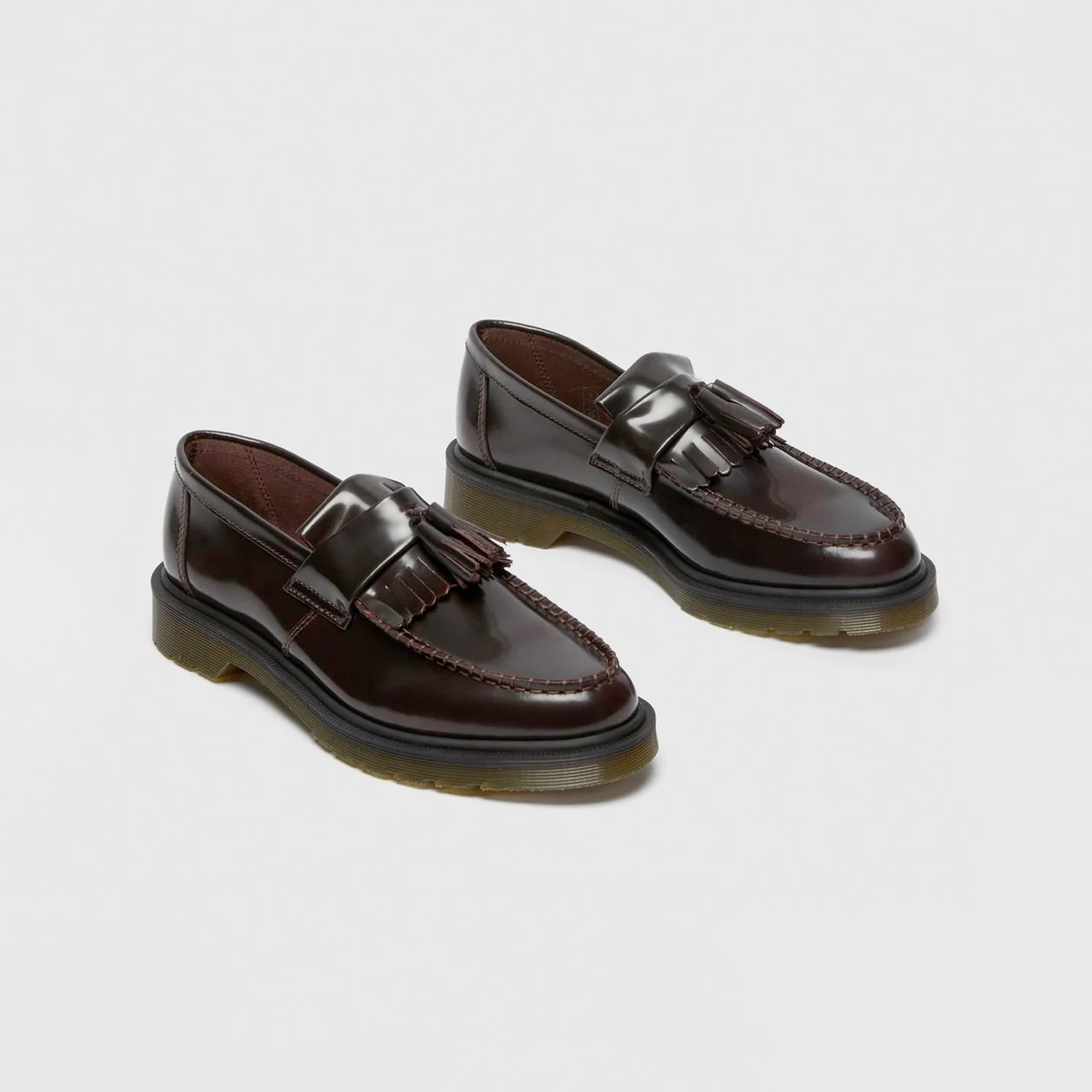Dr. Martens ADRIAN ARCADIA LEATHER TASSEL LOAFER, Cherry Red - Image 2