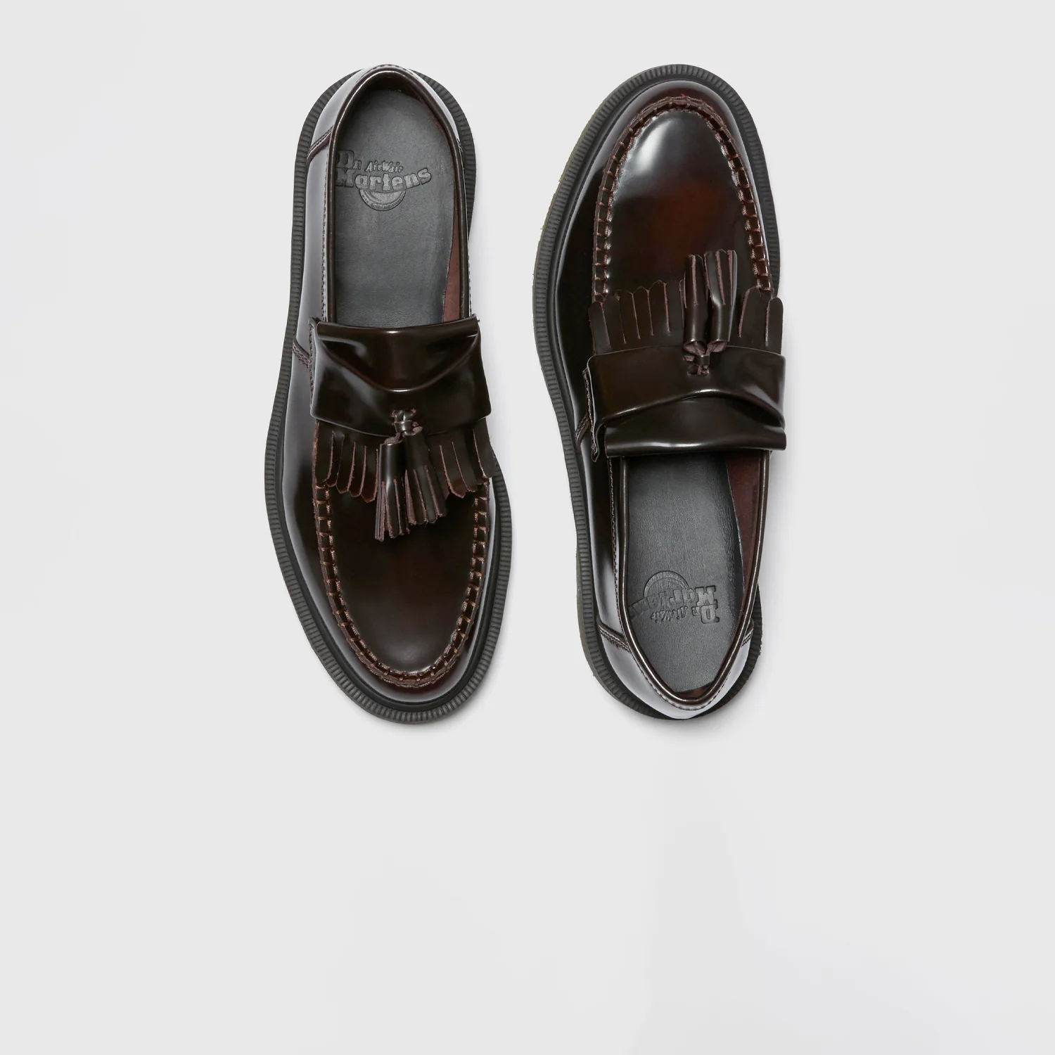 Dr. Martens ADRIAN ARCADIA LEATHER TASSEL LOAFER, Cherry Red - Image 4
