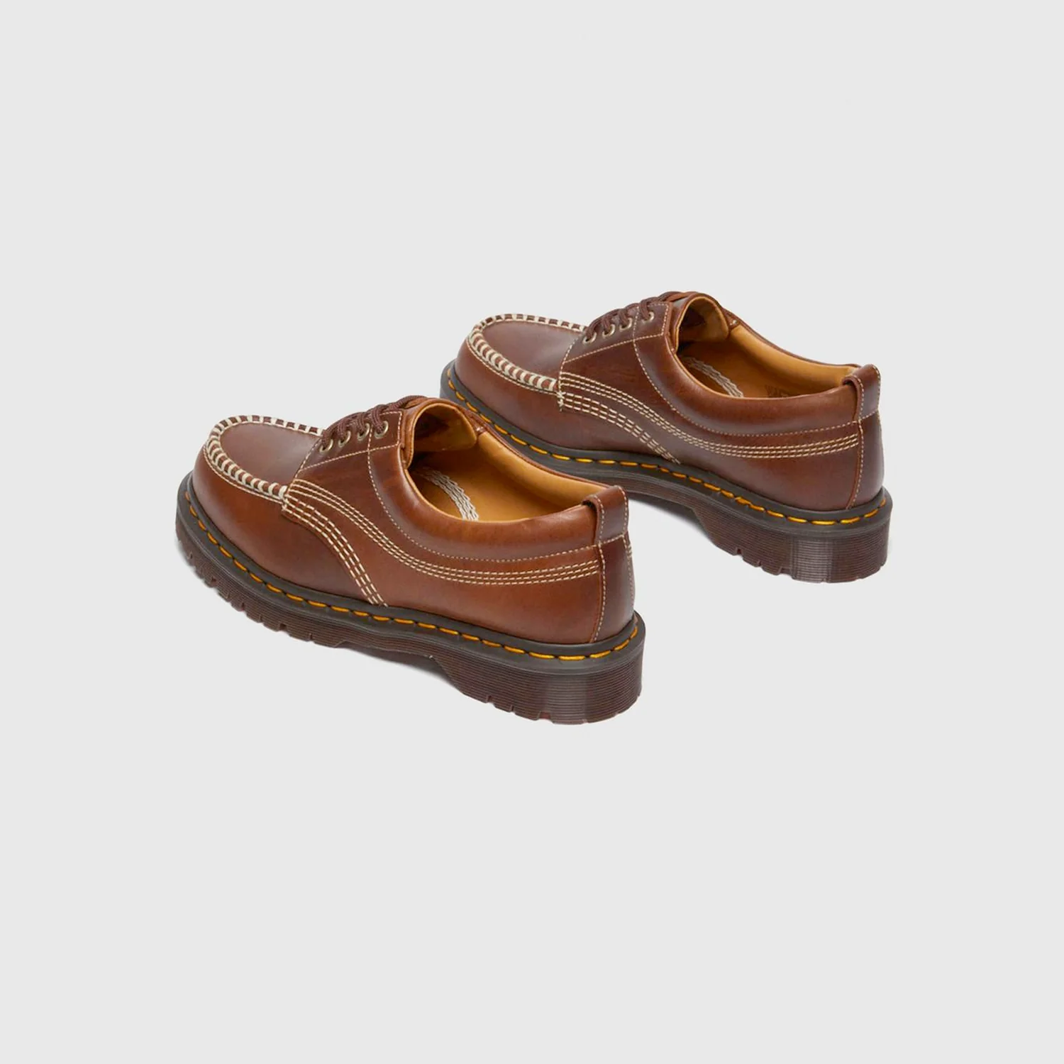 Dr. Martens LOWELL LEATHER MOC TOE SHOES, Butterscotch - Image 3