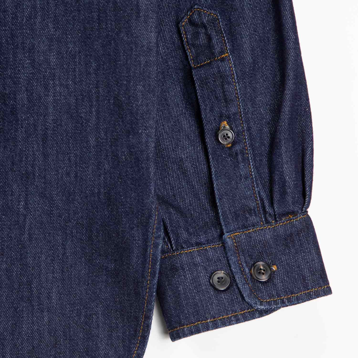 Dries Van Noten CALENDOS 2381 DENIM SHIRT, Indigo - Image 4