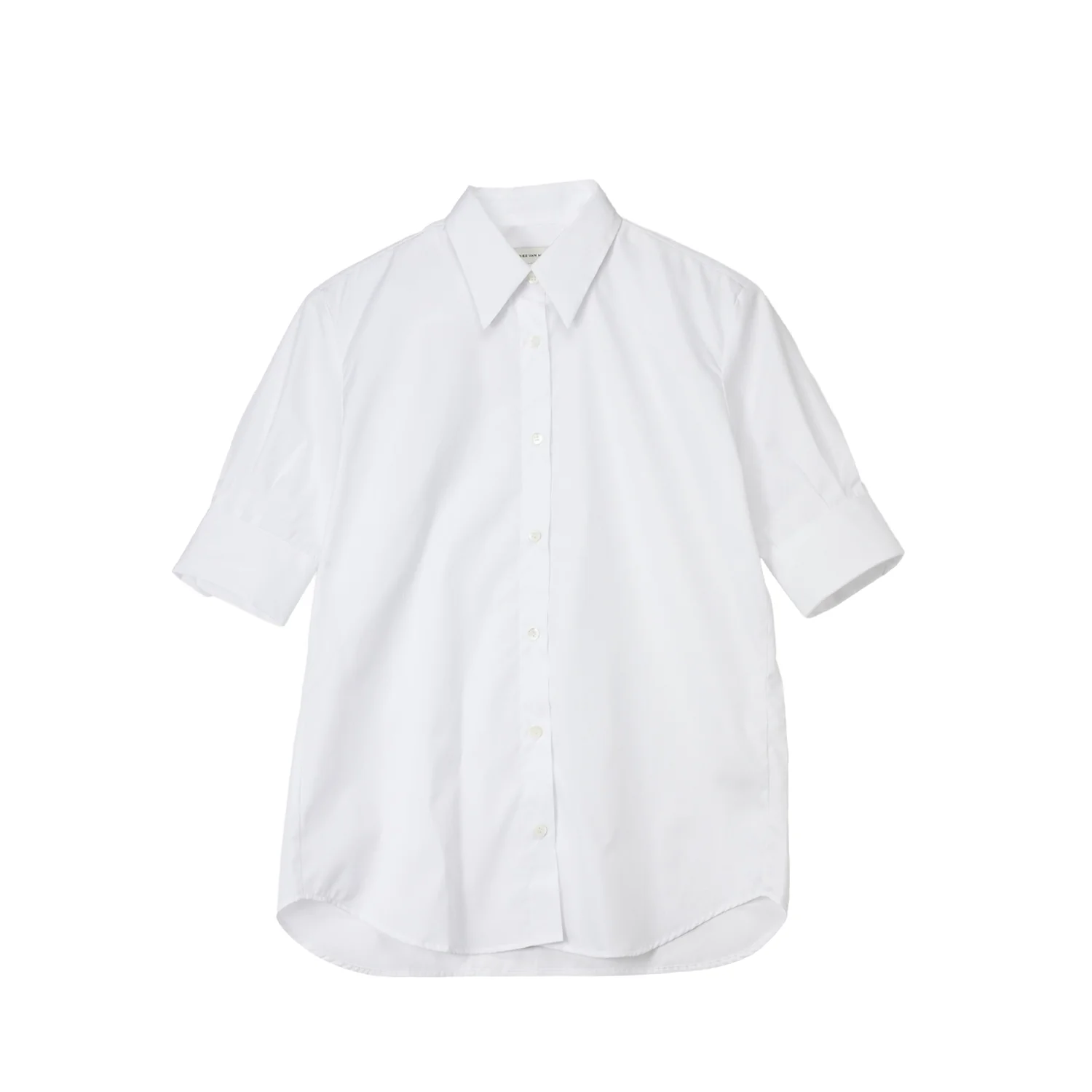 Dries Van Noten 3314 CELINDO CUFFED COTTON SHIRT, White