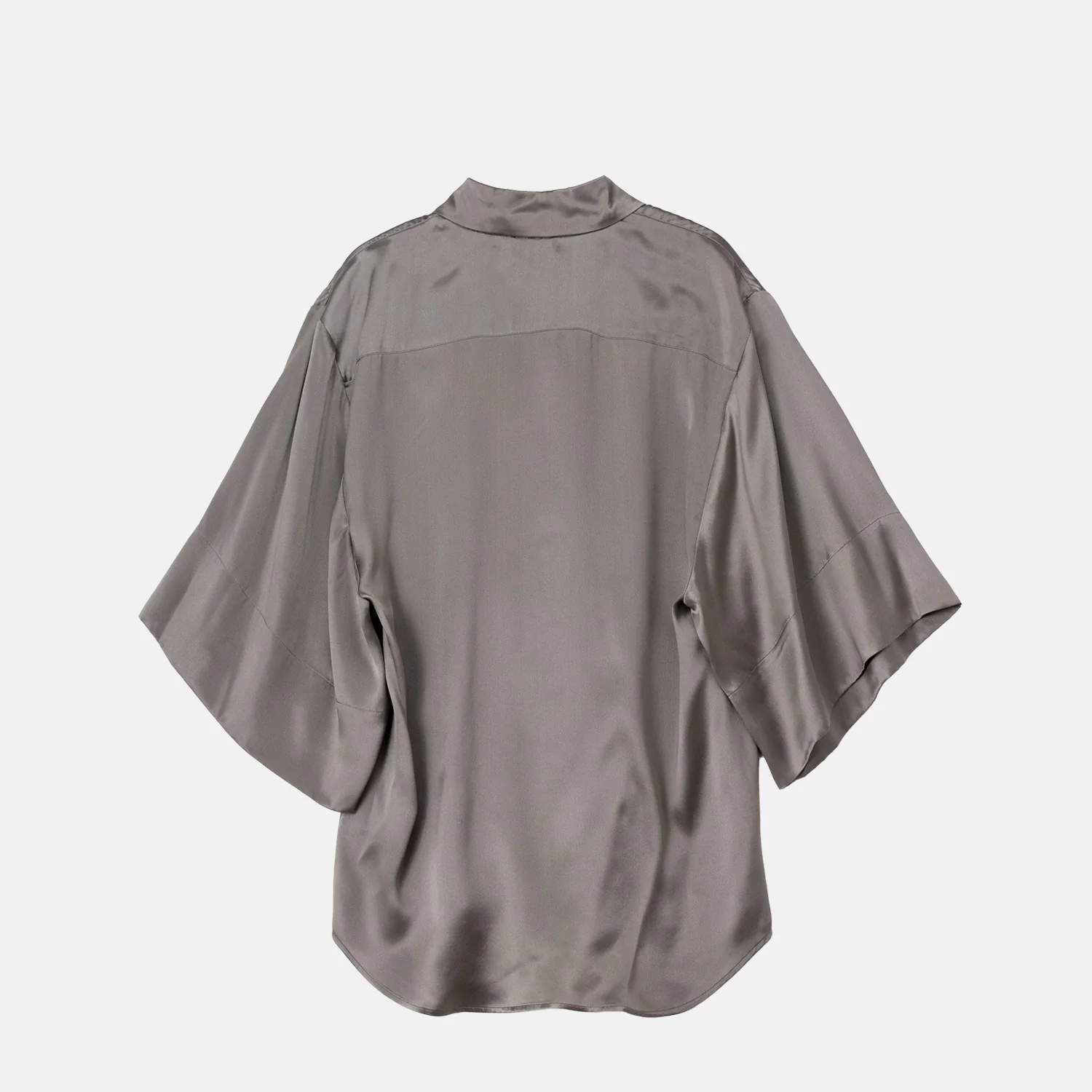 Dries Van Noten CLEA 3024 SILK SHIRT, Taupe - Image 2