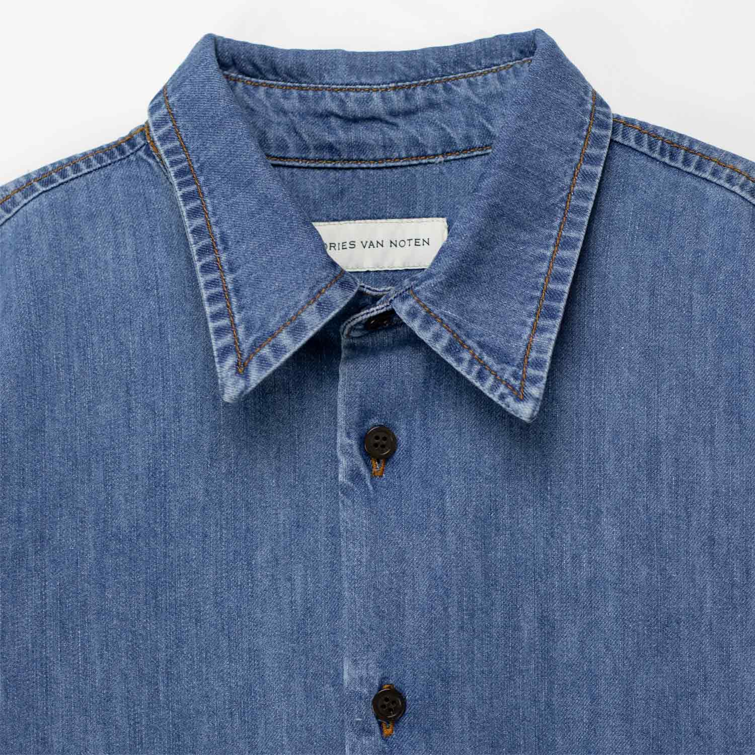 Dries Van Noten CROOM DEN 3386 SHIRT, Light Blue - Image 3