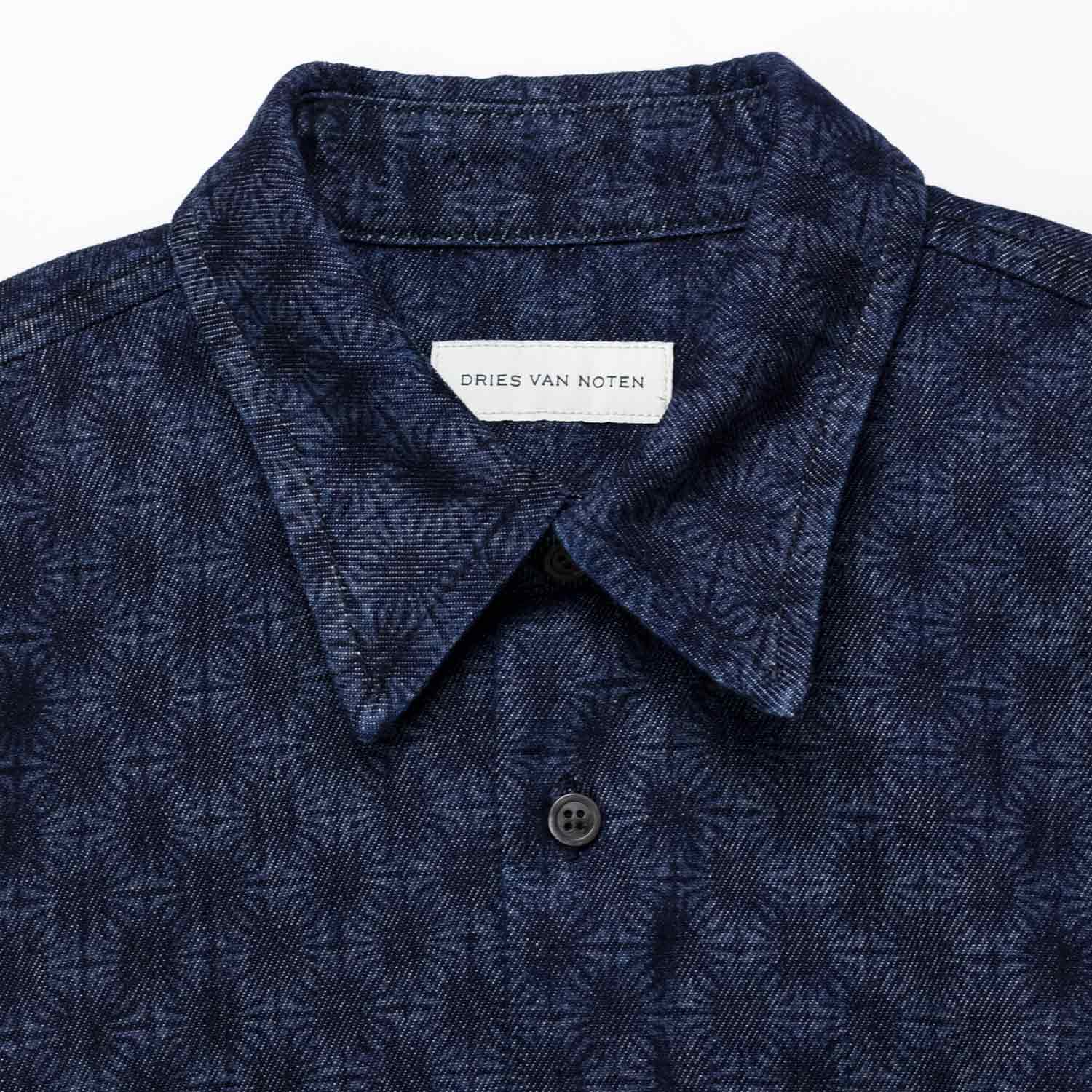 Dries Van Noten CROOM DENIM 3387 SHIRT, Dessin B - Image 2