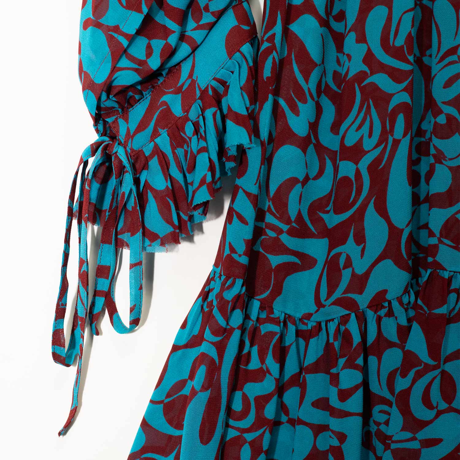 DATYAS 3006 DRESS, Turquoise - Image 4