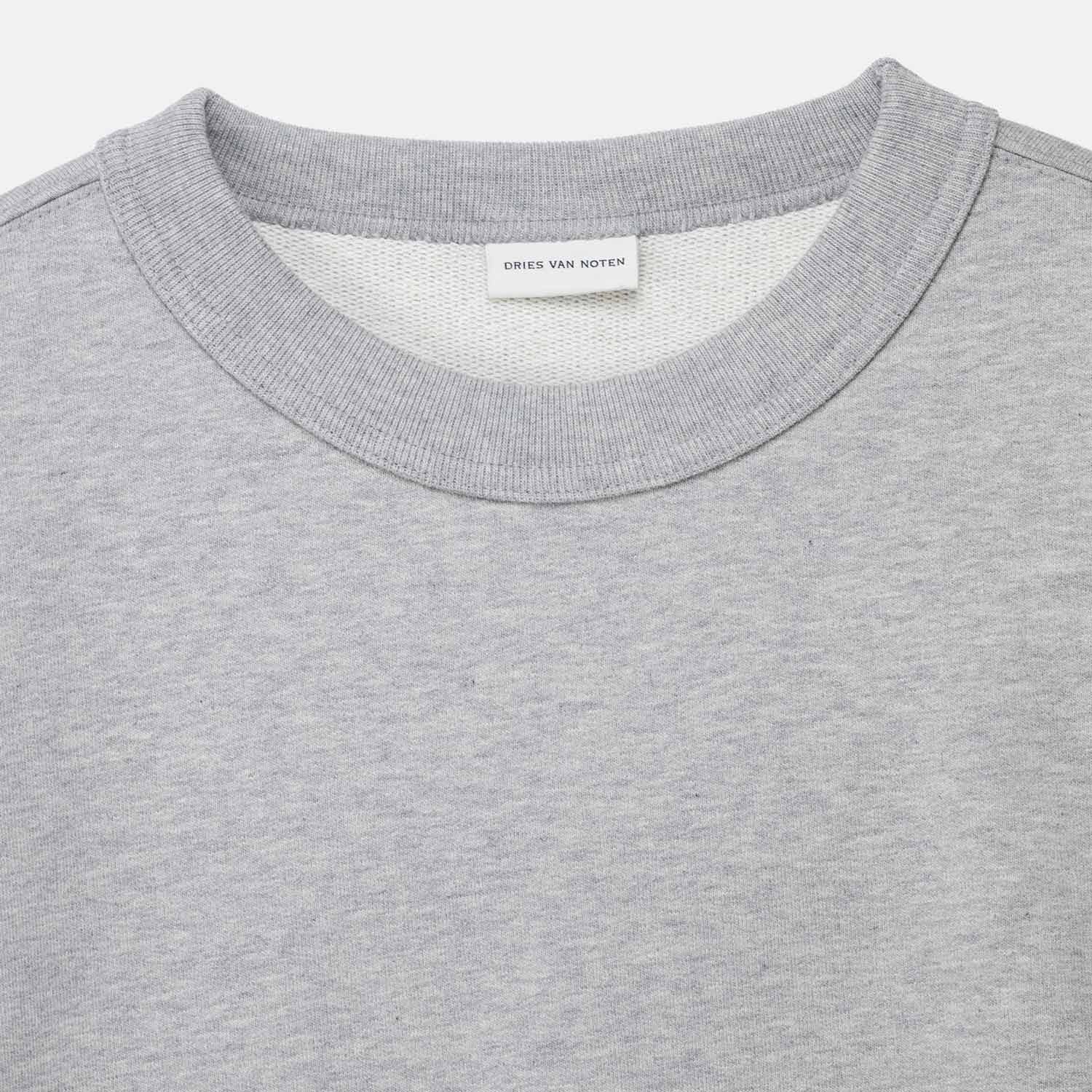 Dries Van Noten HAX 3611 SWEATSHIRT, Grey Melange - Image 3