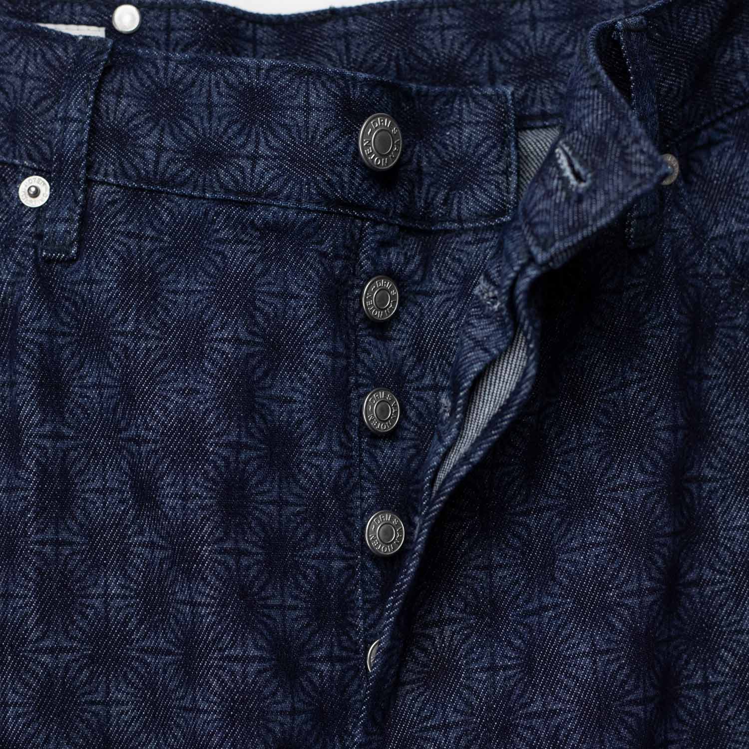 Dries Van Noten PINE DENIM 3387 PANTS, Dessin B - Image 3