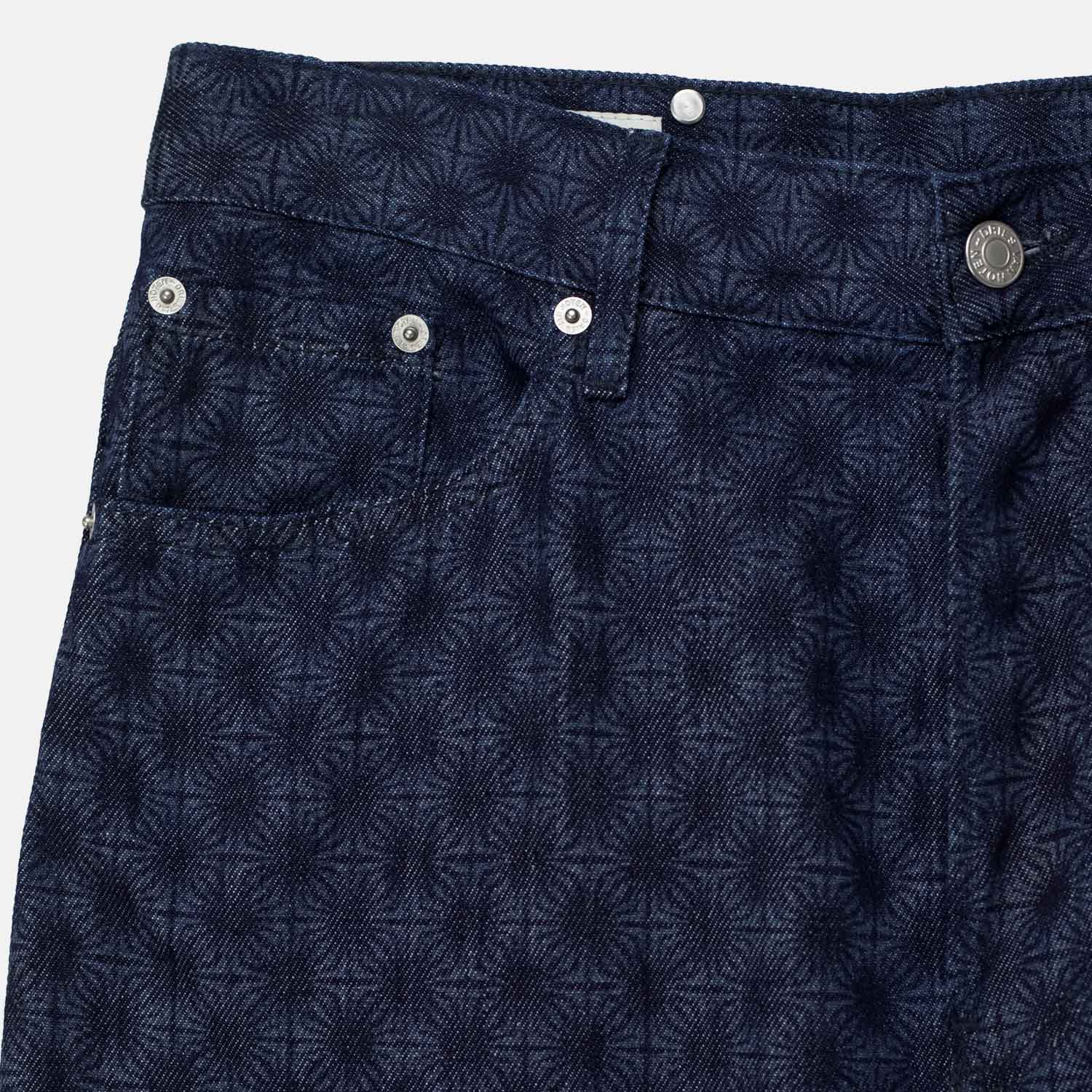 Dries Van Noten PINE DENIM 3387 PANTS, Dessin B - Image 5