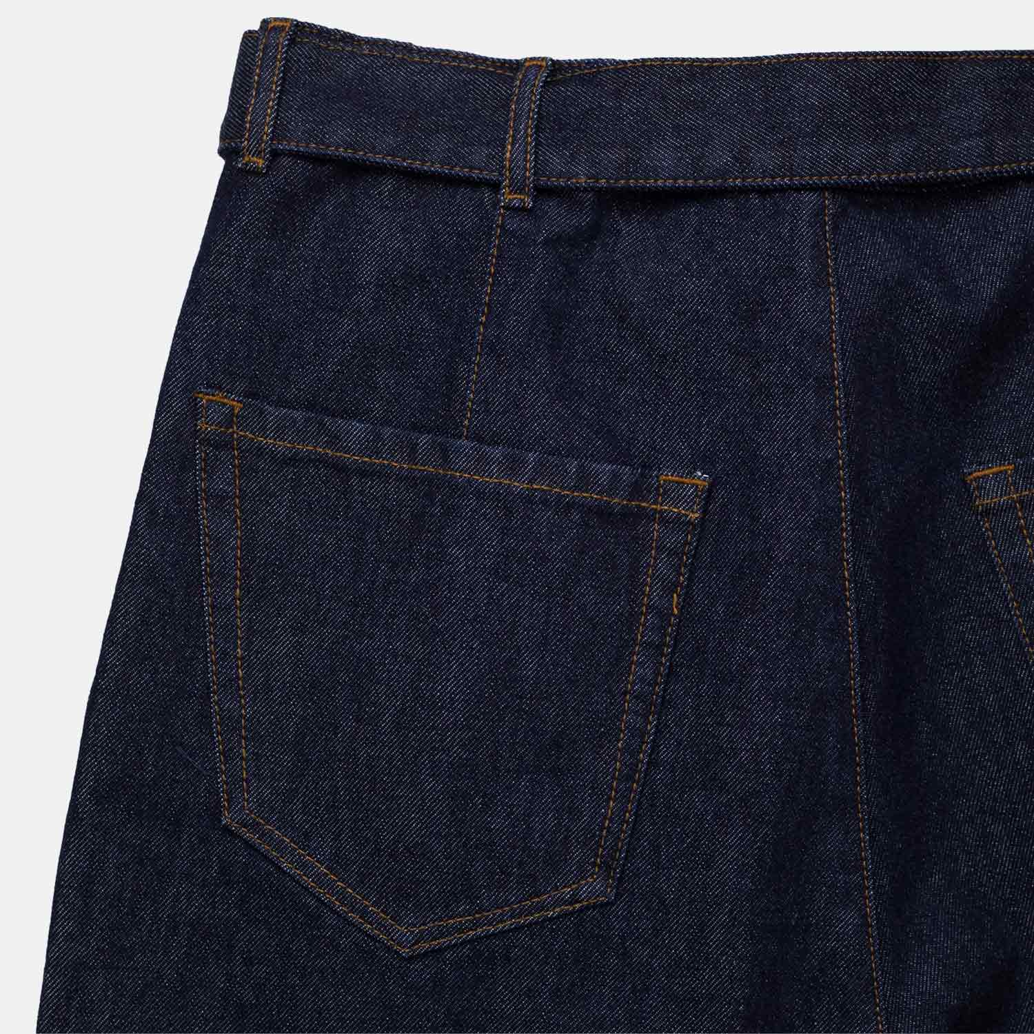 Dries Van Noten PREACHES DENIM SHORTS 3384, Indigo - Image 4