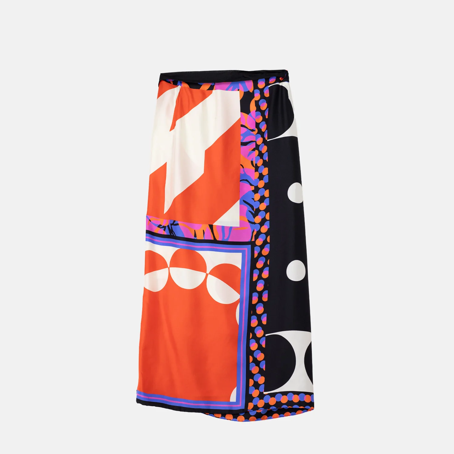 Dries Van Noten 3060 LONG WRAP SCARF-SKIRT, Dessin A - Image 3