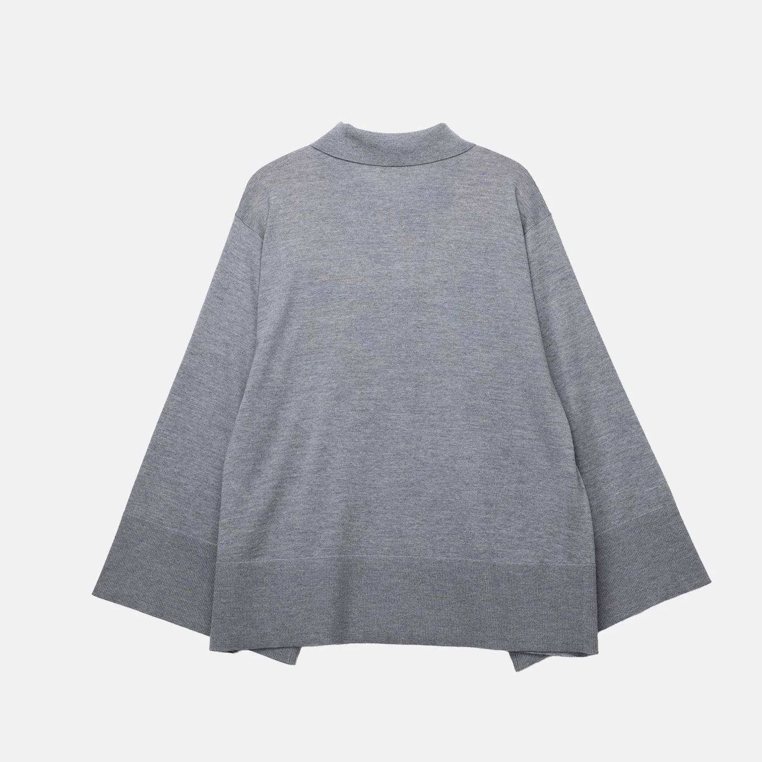 Dries Van Noten TALIS 3700 POLO SWEATER, Grey - Image 4