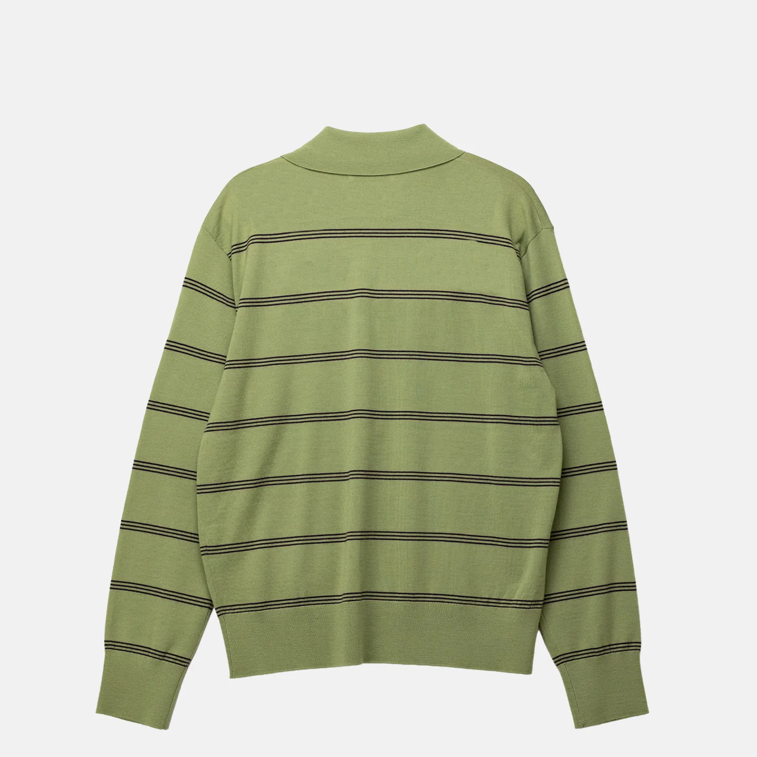 Dries Van Noten TUNO STRIPE SWEATER, Olive - Image 2