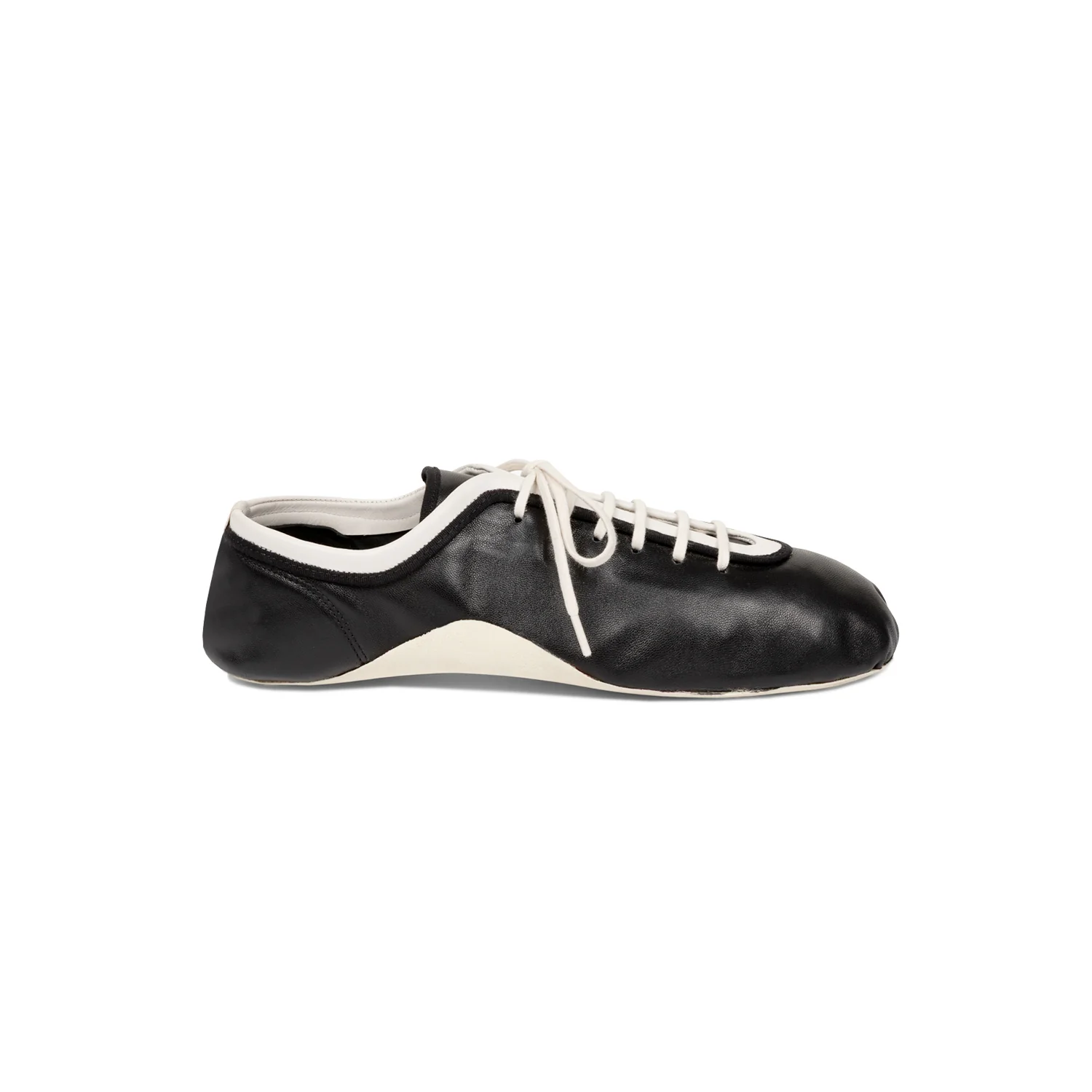 Dries Van Noten WS261-1002 LEATHER BALLERINA SNEAKER, Black