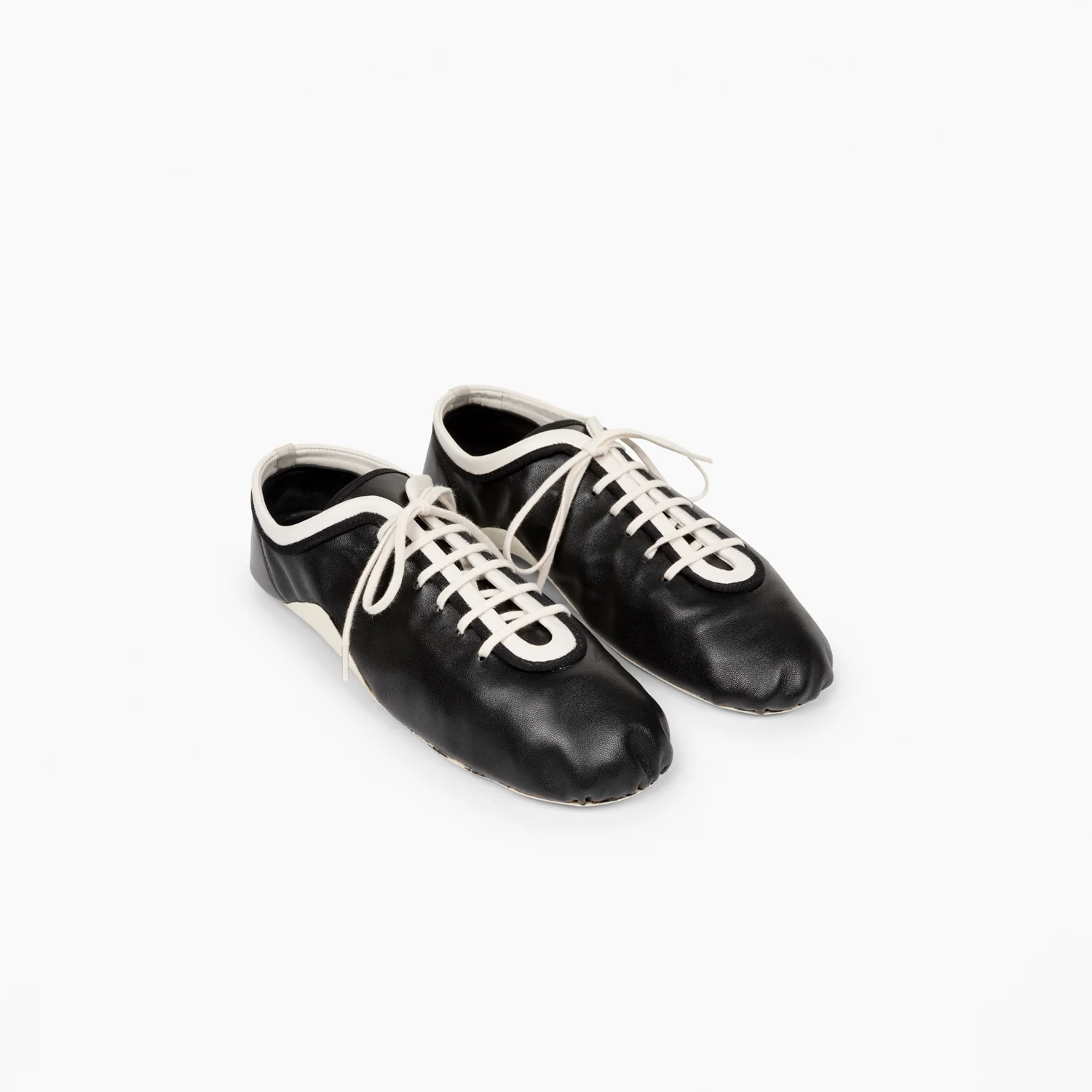 Dries Van Noten WS261-1002 LEATHER BALLERINA SNEAKER, Black - Image 2