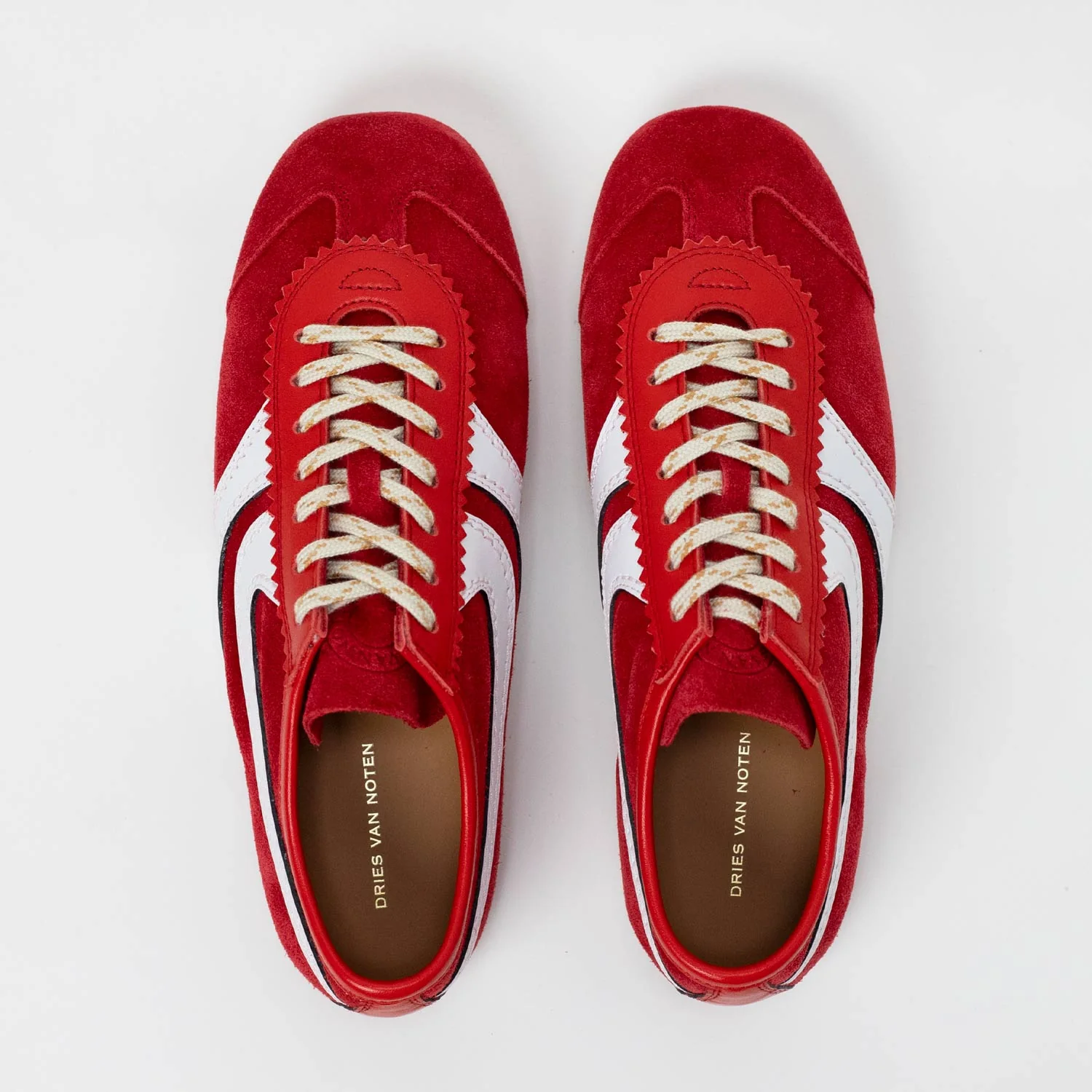 Dries Van Noten SUEDE SNEAKERS, Red - Image 2