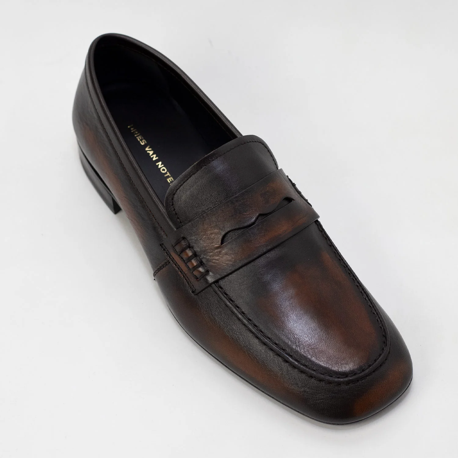 Dries Van Noten WS261-1700 LEATHER LOAFERS, Tan - Image 2