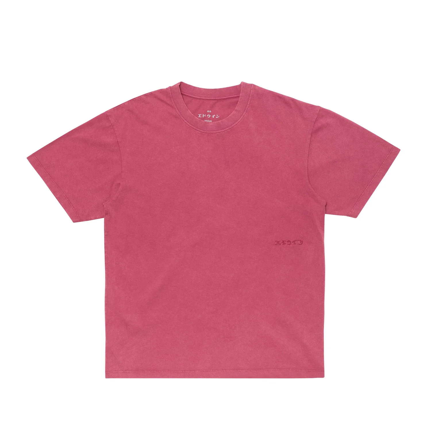 Edwin AXIOM T-SHIRT, Red Plum Marble Fade Out