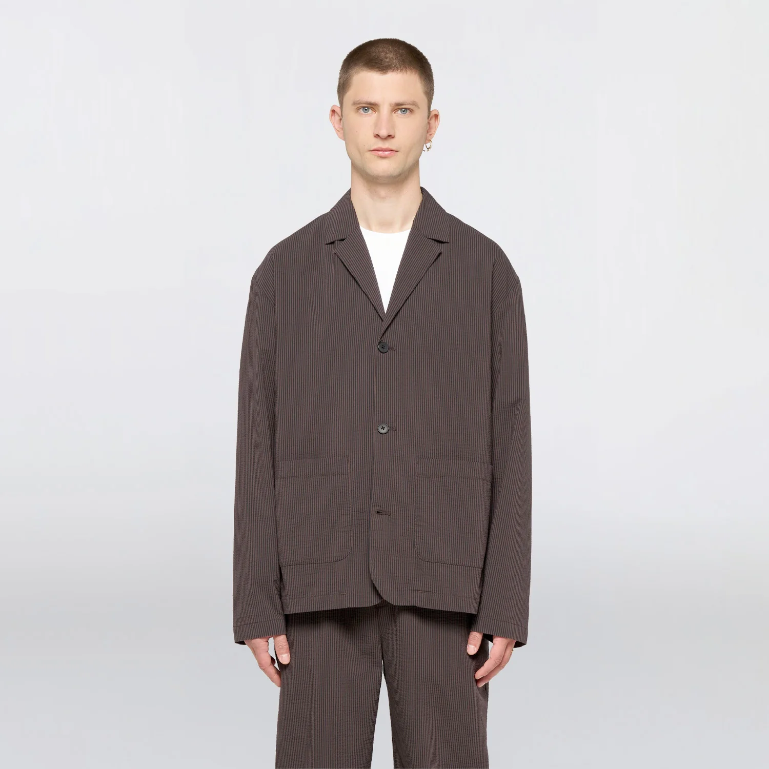 Edwin EDISON BLAZER, Coffee Bean/Black - Image 3