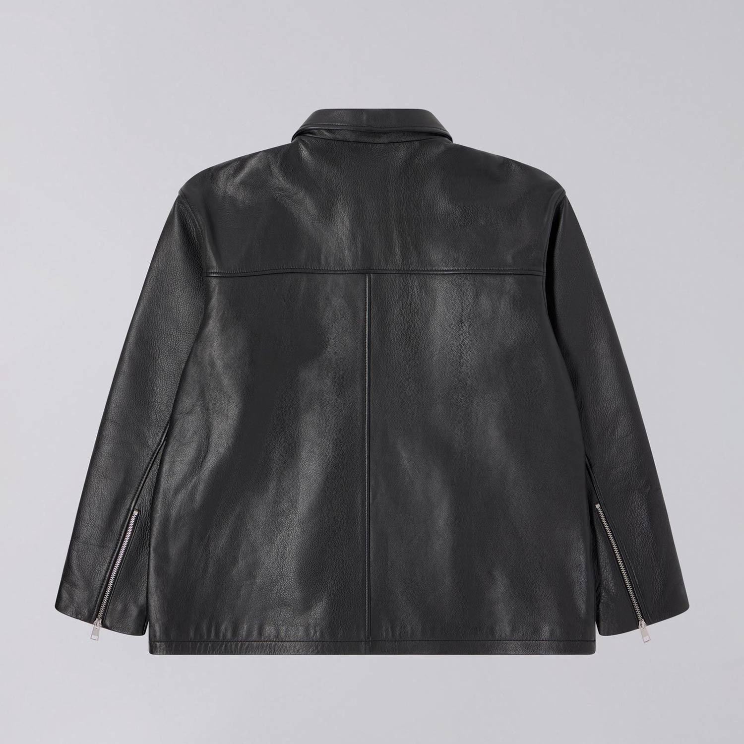 Edwin FIX JACKET LEATHER, Black - Image 3