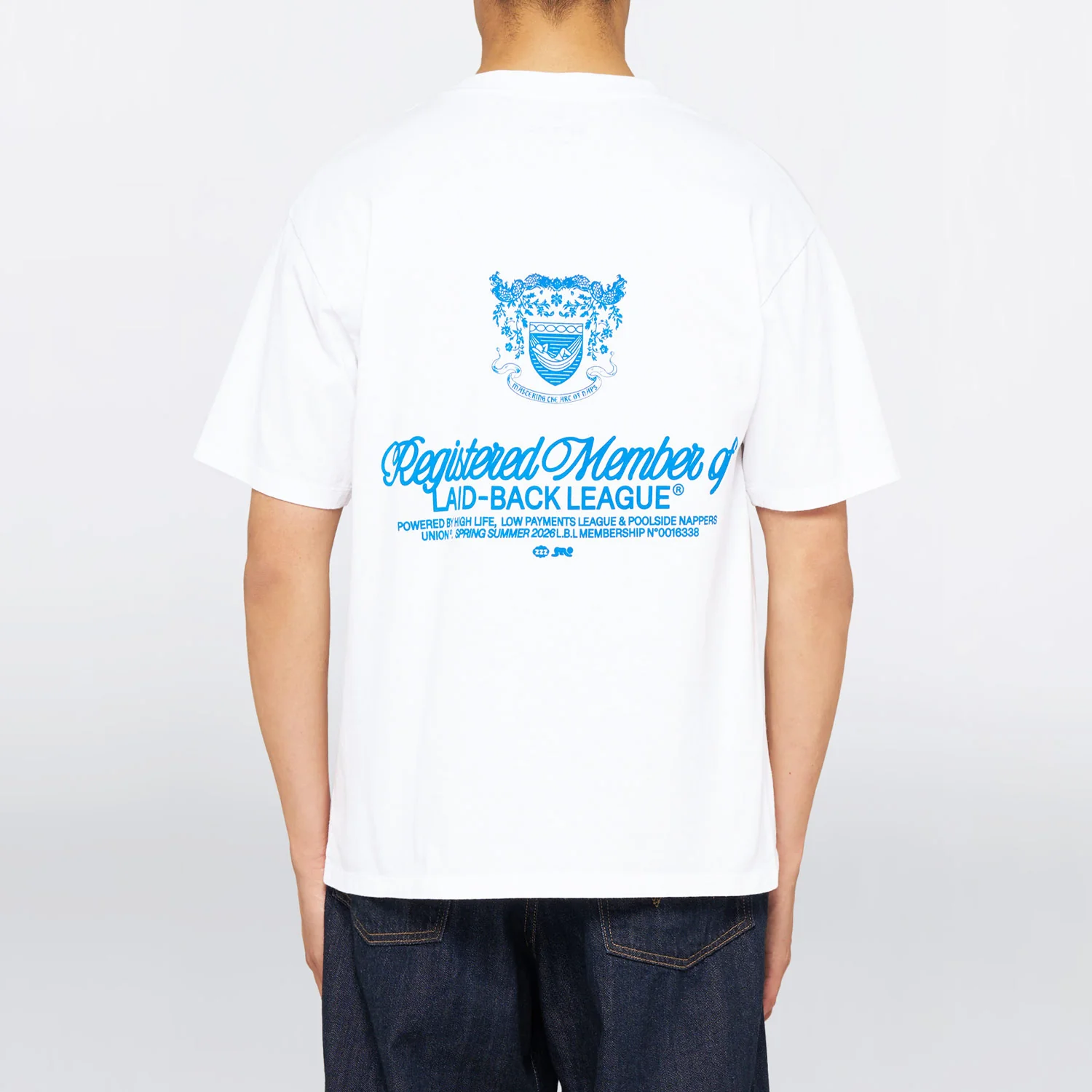 Edwin LAID-BACK LEAGUE T-SHIRT, White Washed - Image 3