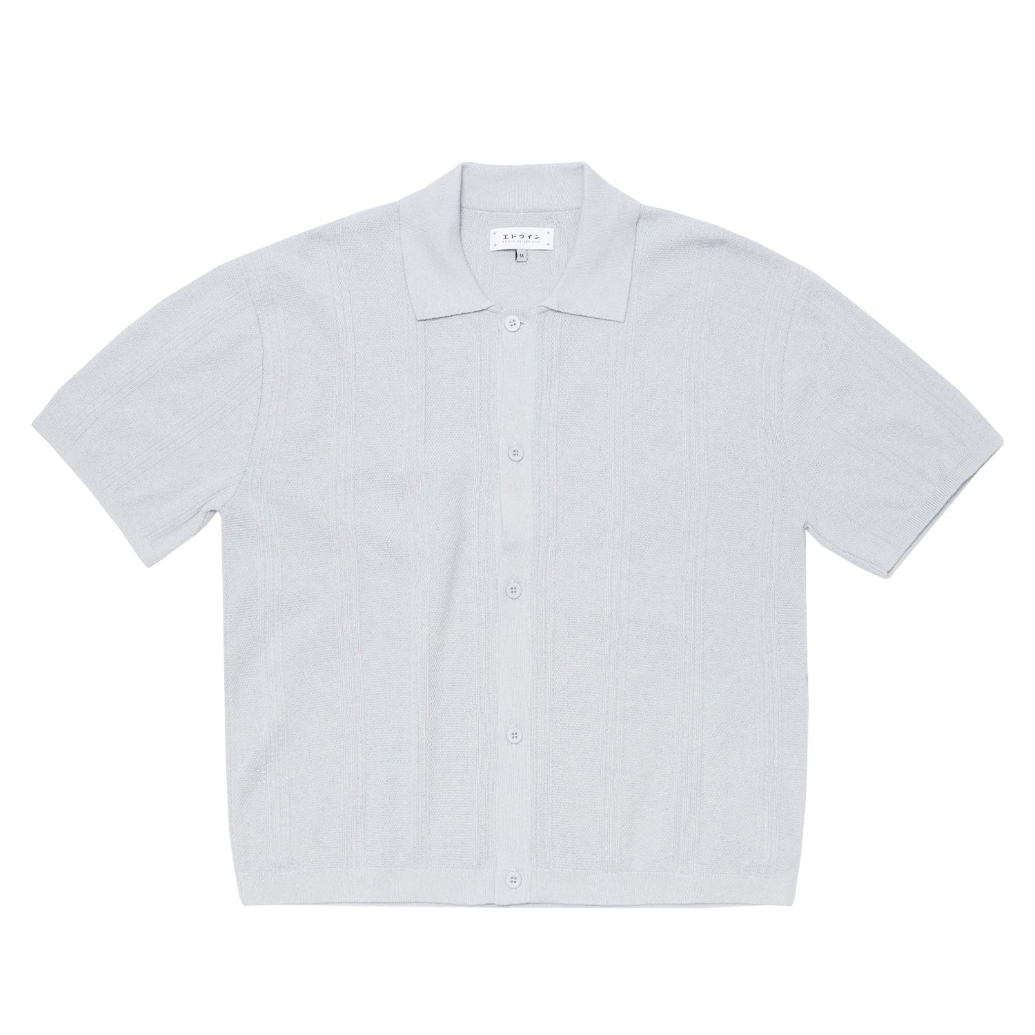 Edwin LUIS BUTTONED POLO, Grey
