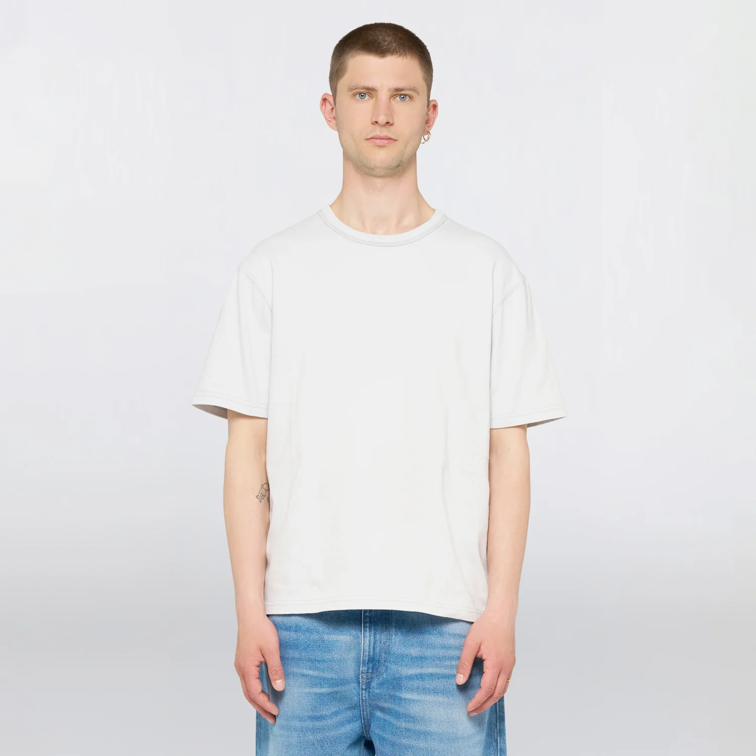 Edwin REGULAR BASIC T-SHIRT, Glacier Gray - Image 3