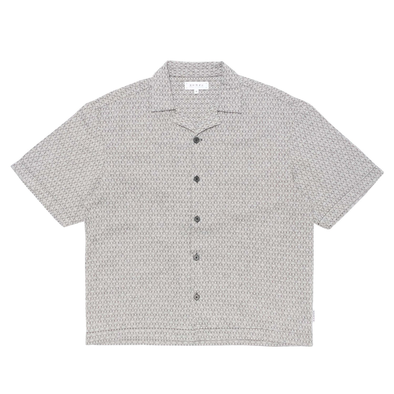 Edwin SAGA SHIRT S/S, Black/White