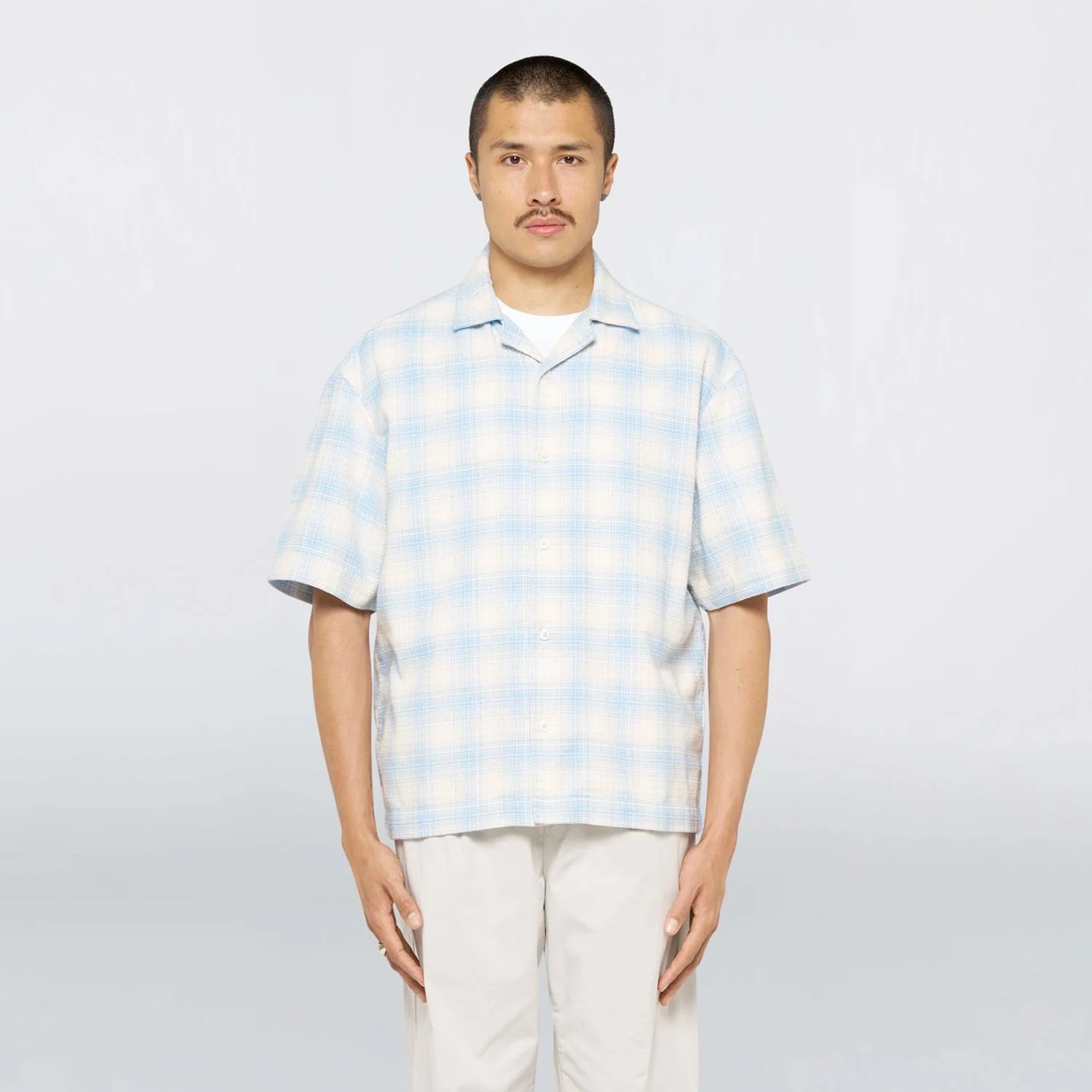Edwin SAGA SHIRT S/S, Light Blue - Image 3