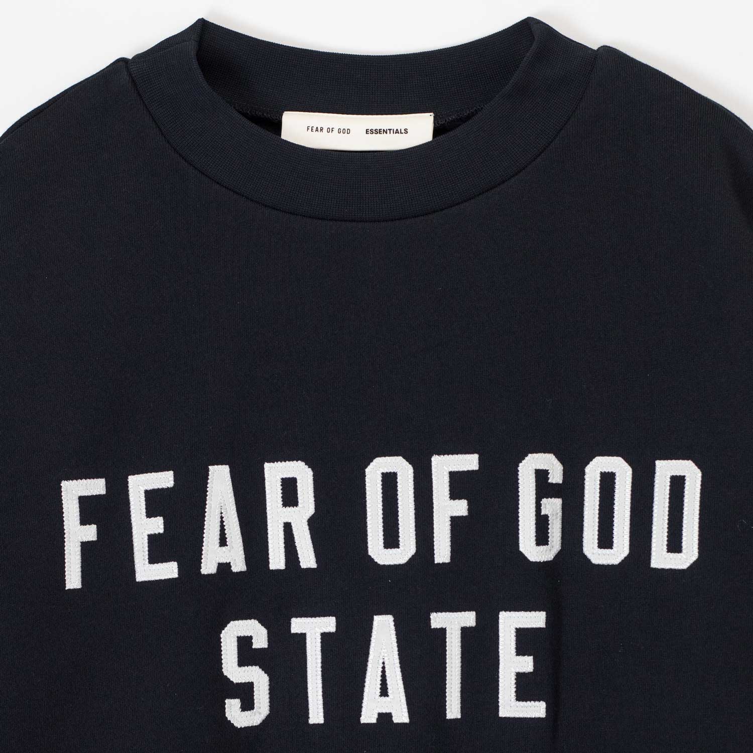 Fear of God ESSENTIALS 90'S FIT SWEATSHIRT, Jet Black - Image 2