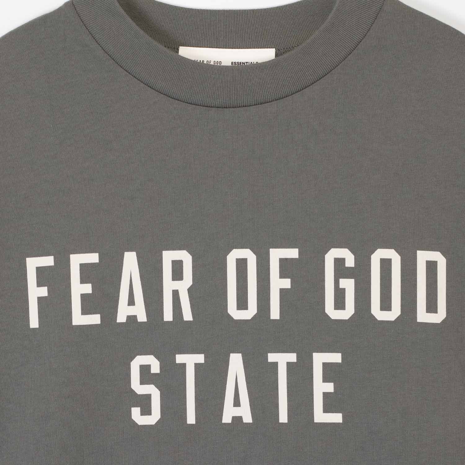 Fear of God ESSENTIALS 90'S FIT T-SHIRT, Moss - Image 2