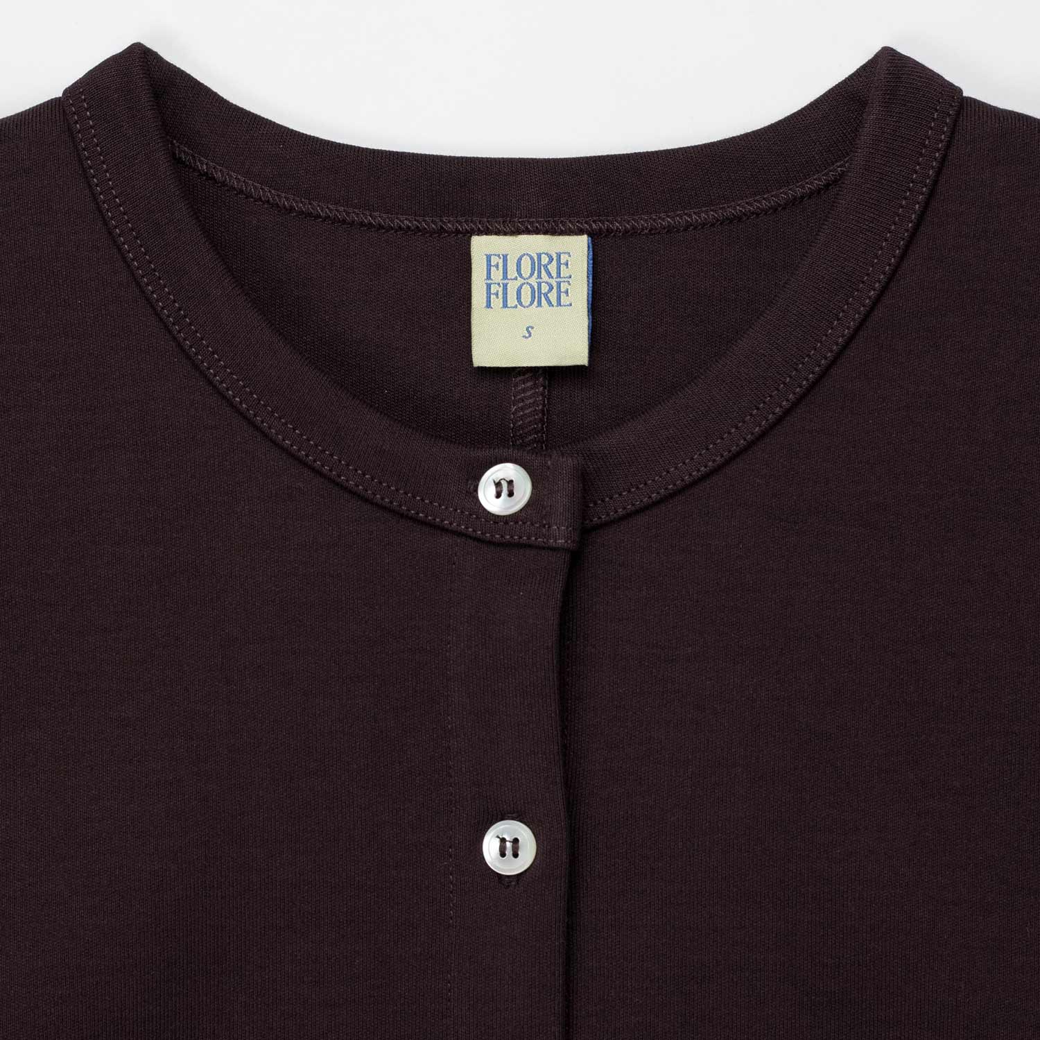 Flore Flore POPPY CARDIGAN, Choco Plum - Image 3