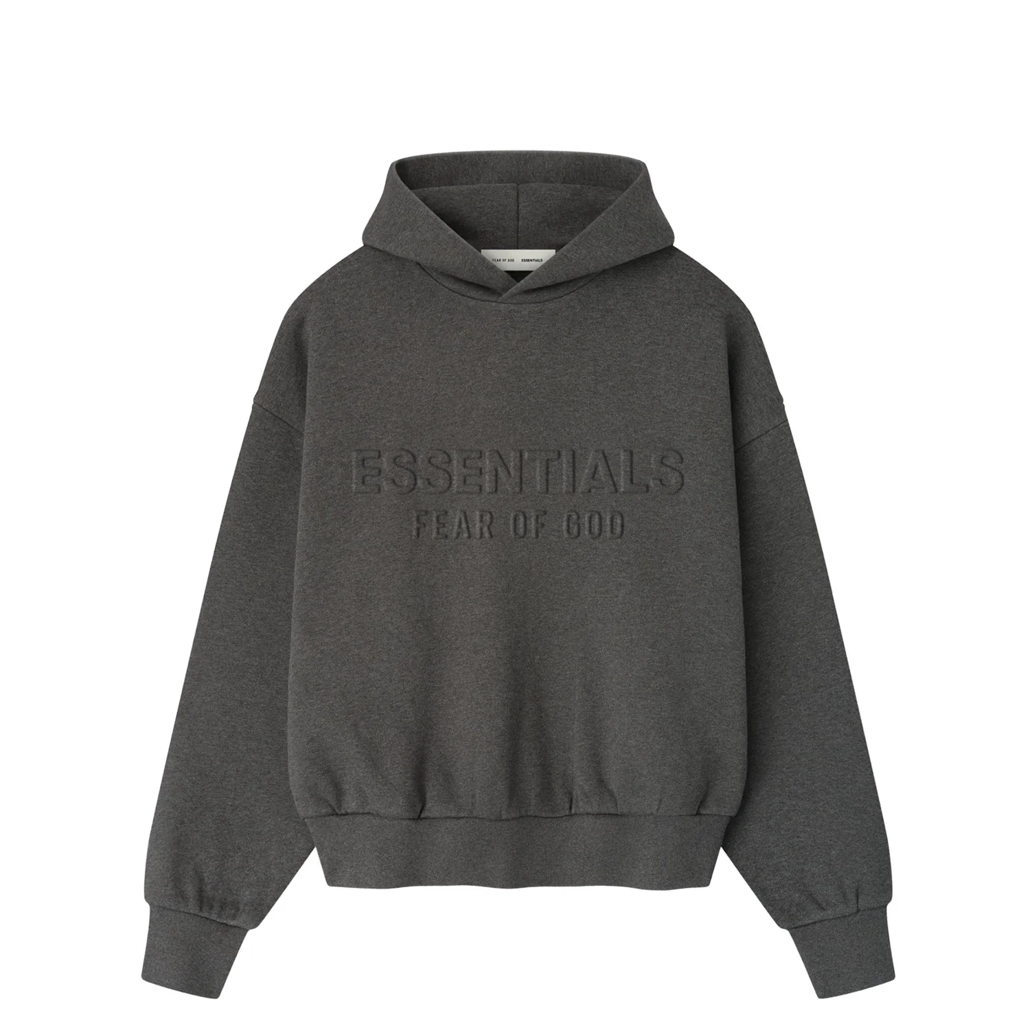 Fear of God ESSENTIALS CLASSIC HOODIE, Charcoal Heather