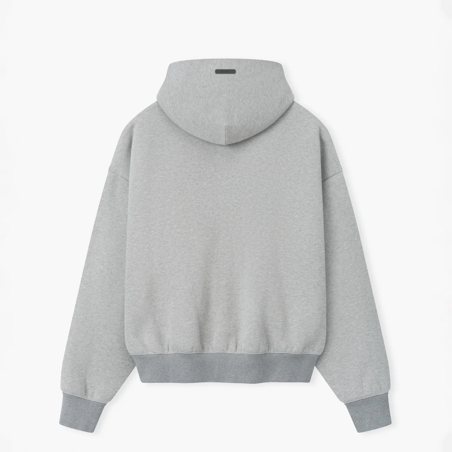 Fear of God ESSENTIALS SIGNATURE CLASSIC FULL ZIZ HOODIE, Concrete Heather - Image 2
