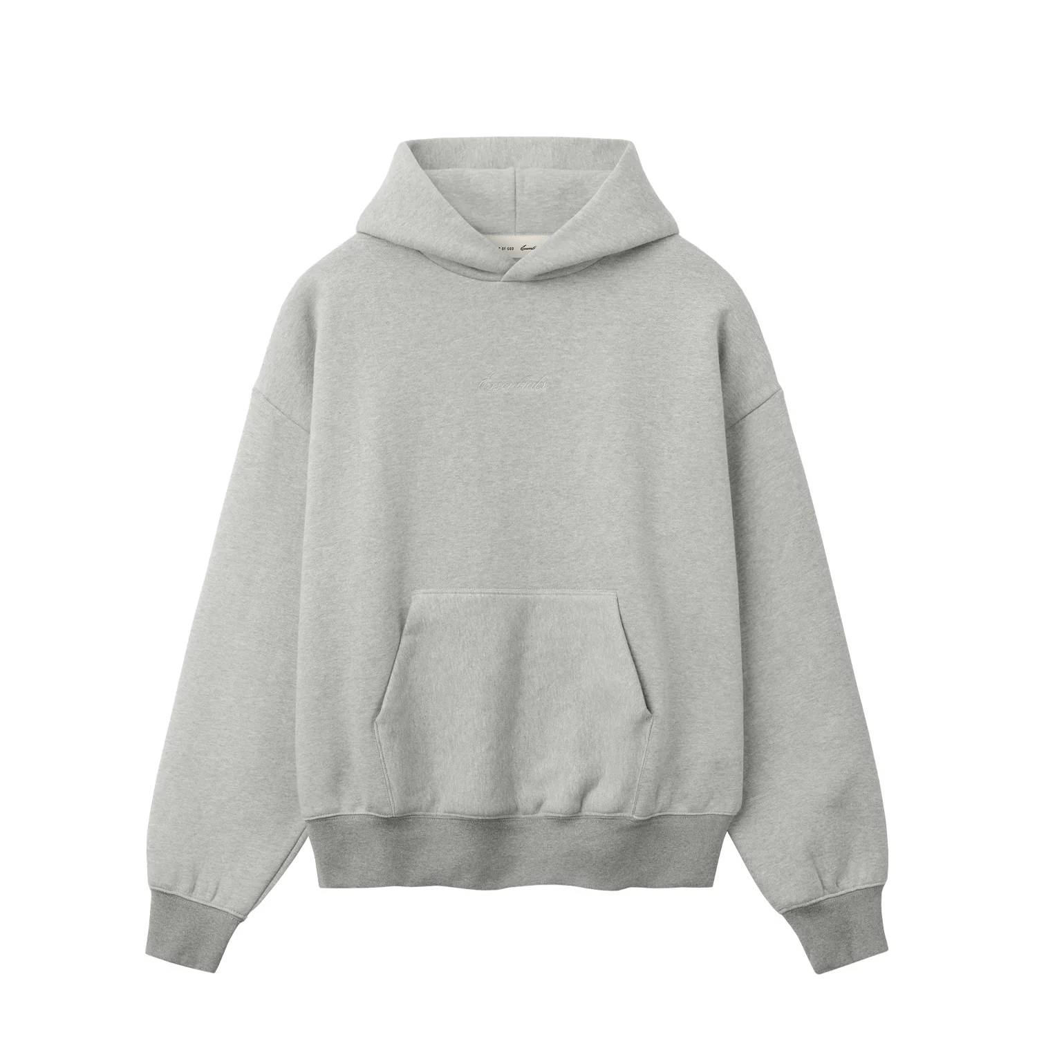 Fear of God ESSENTIALS SIGNATURE CLASSIC HOODIE, Concrete Heather