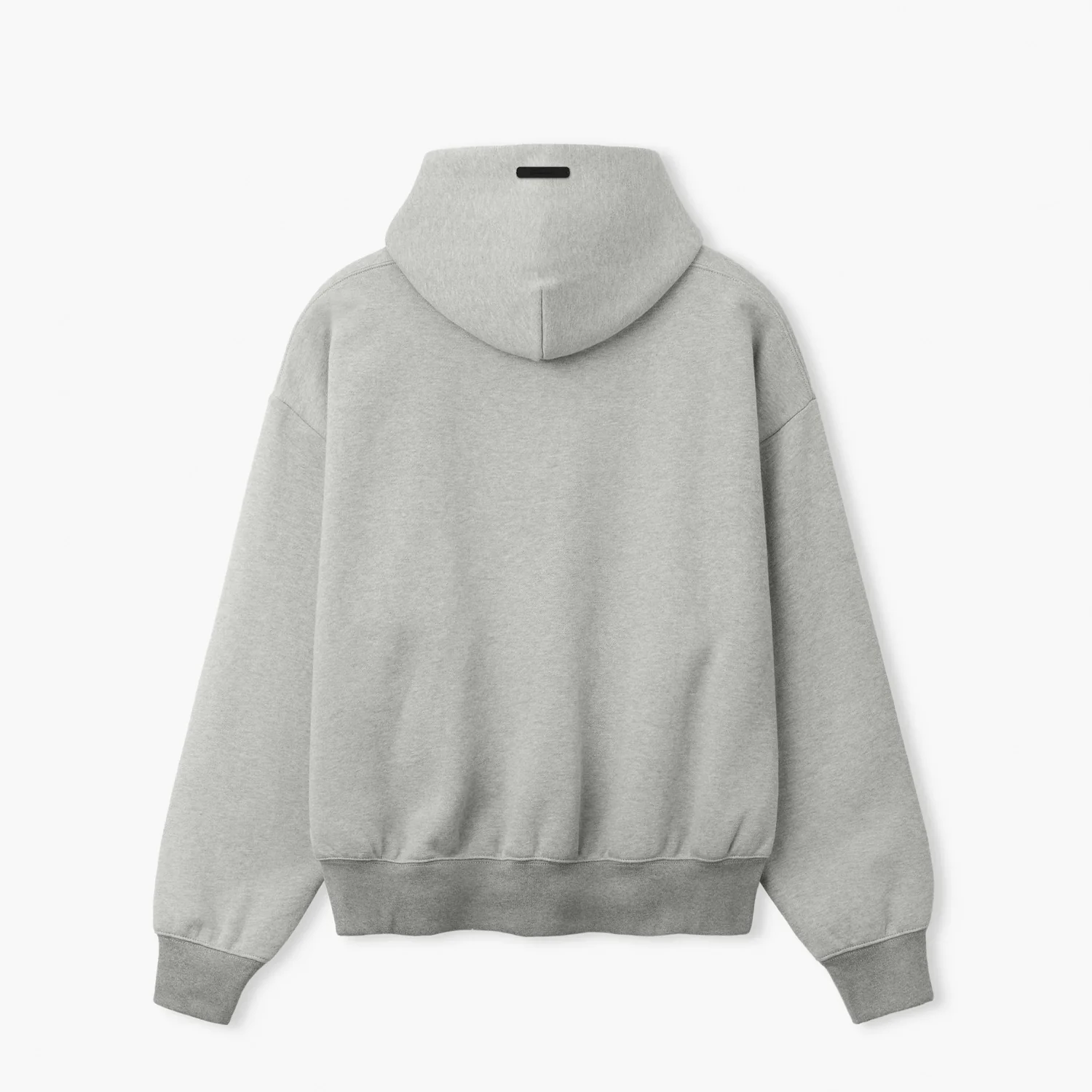 Fear of God ESSENTIALS SIGNATURE CLASSIC HOODIE, Concrete Heather - Image 2